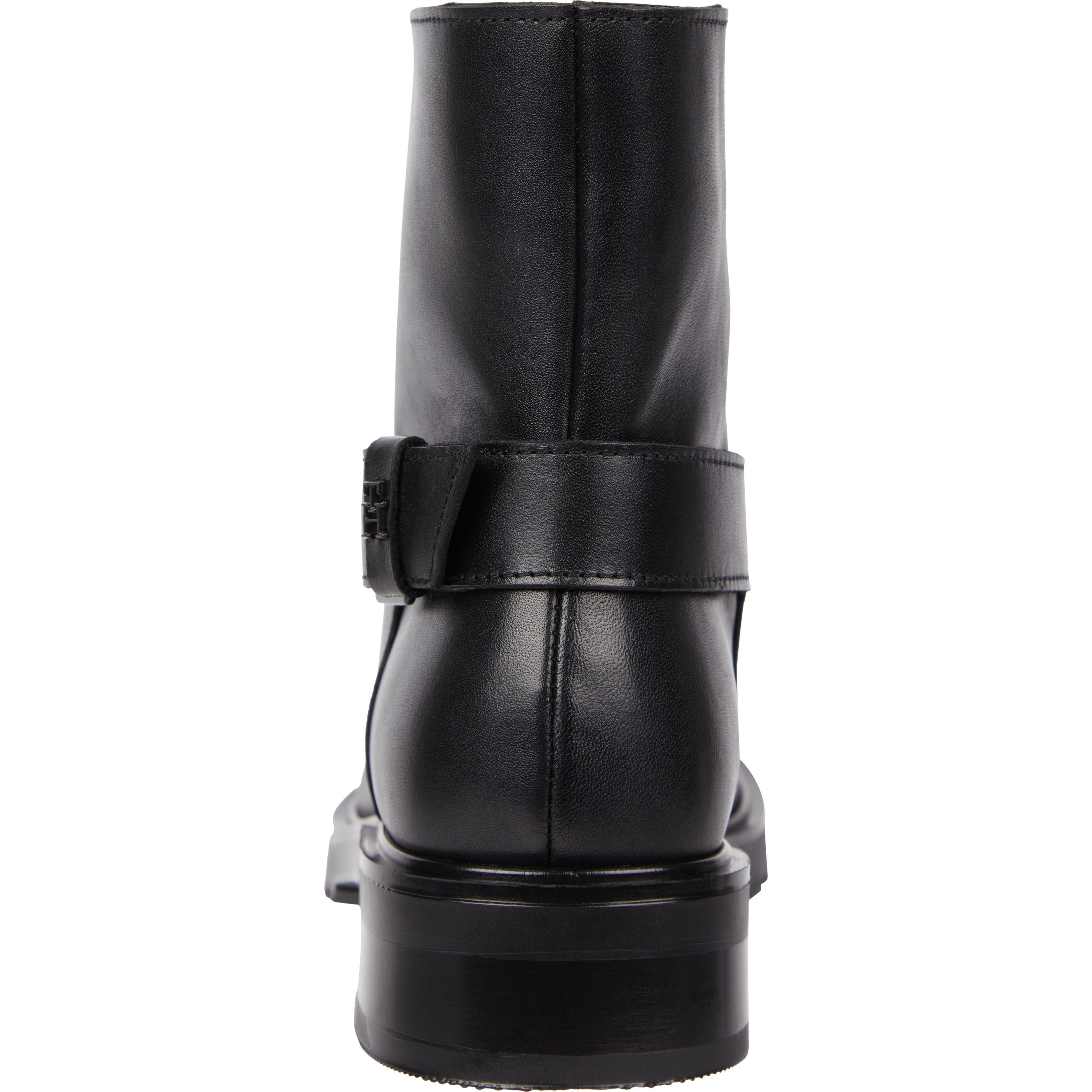 TOMMY HILFIGER Aulinukai moterims, Juoda, Monochromatic bikerboot 2