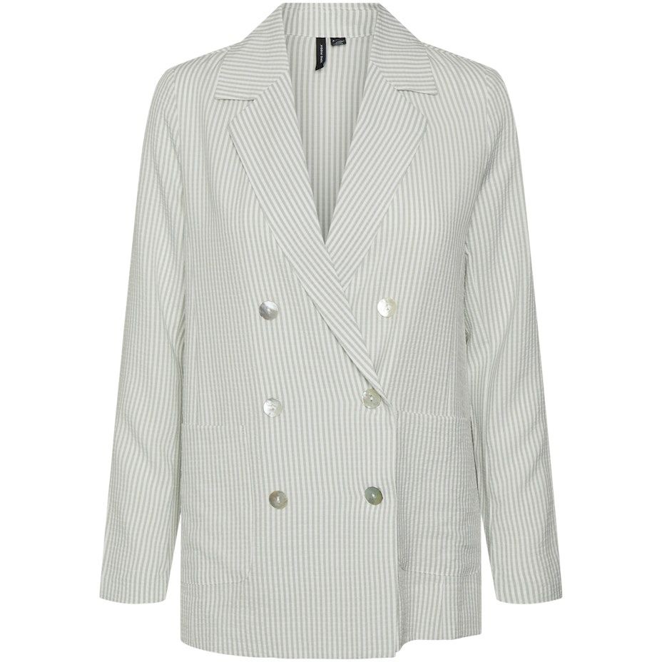 VERO MODA Švarkas moterims, Balta, VMOCA LS BLAZER WVN 1