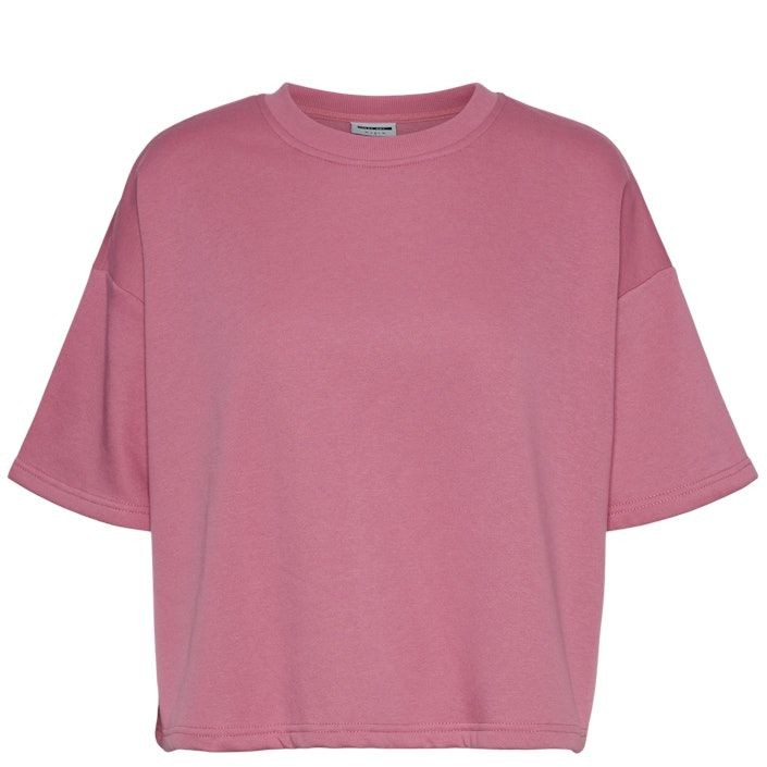 NOISY MAY Megztinis moterims, Rožinė, NMKAREN S/S O-NECK SW