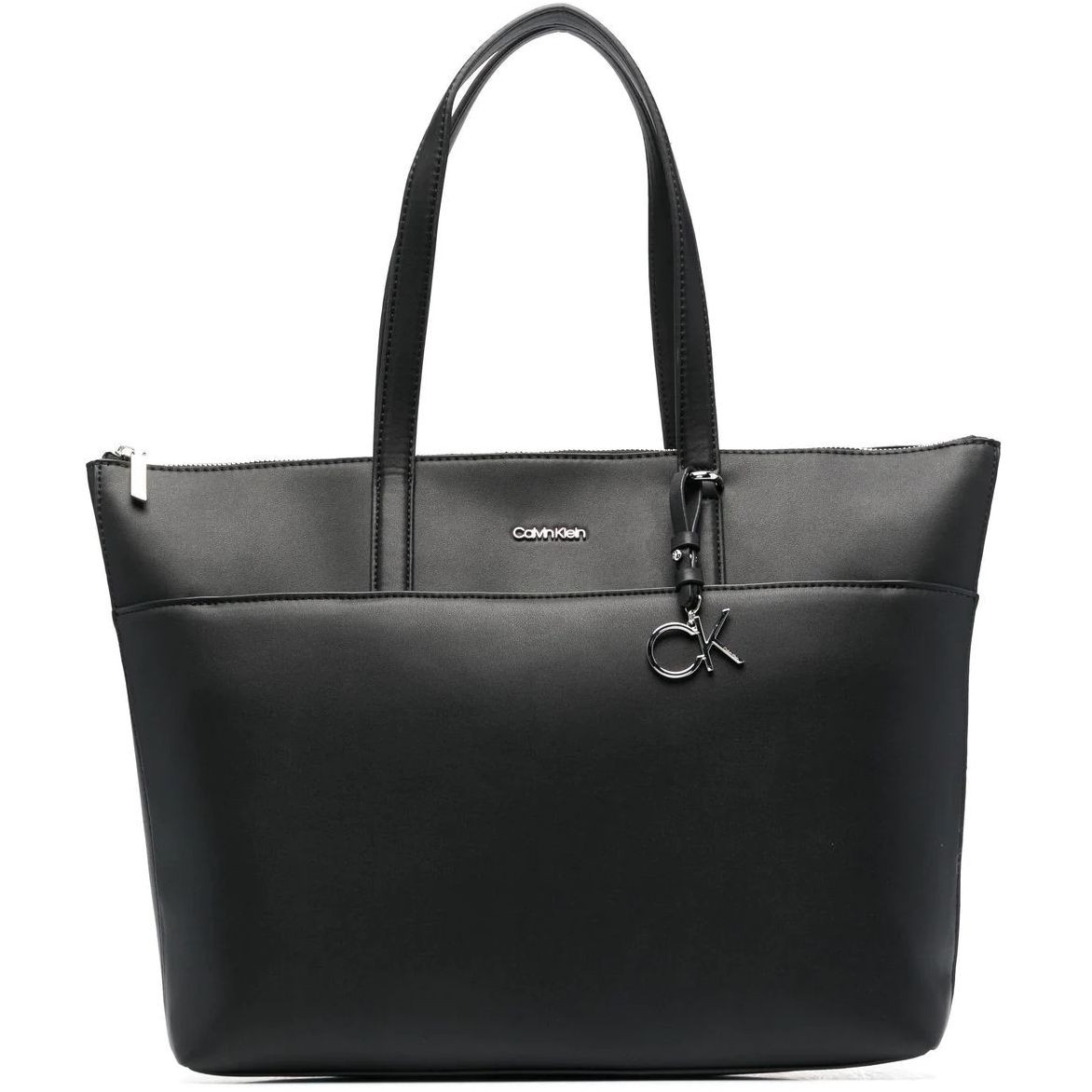 CALVIN KLEIN Rankinė per petį moterims, Juoda, MUST SHOPPER LG W/SLIP PKT 1