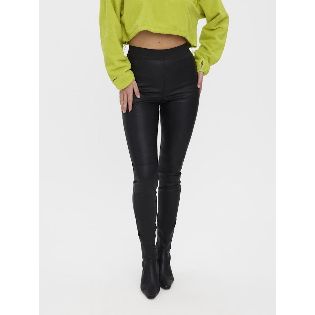 VERO MODA Kelnės moterims, Juoda, VMSTORM HR PL CUT LEG 3