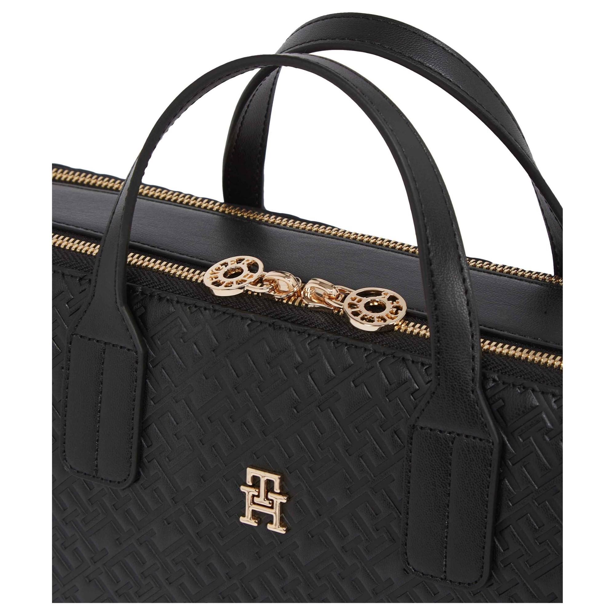 TOMMY HILFIGER Dėklas kompiuteriui moterims, Juoda, TH icon laptop bag mono 4