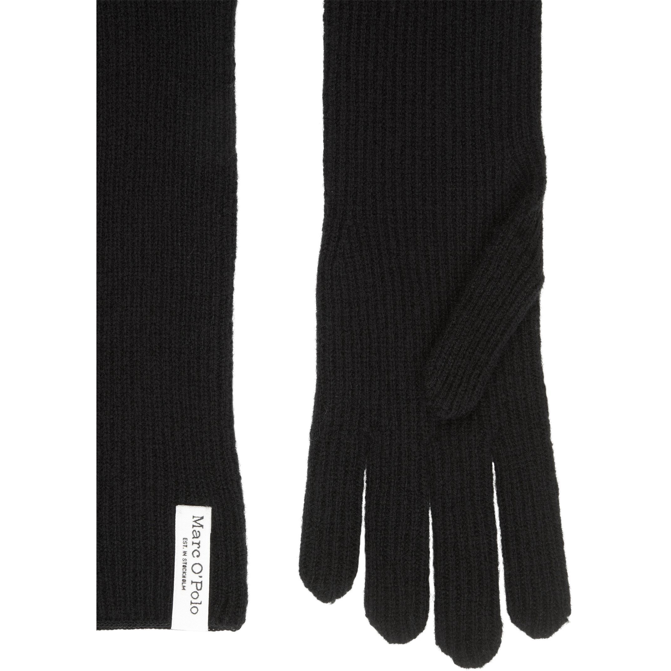 MARC O'POLO Pirštuotos pirštinės moterims, Juoda, Gloves 410517904017 2