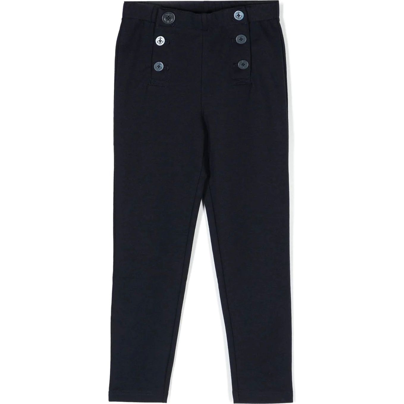 RALPH LAUREN KIDS Kelnės mergaitėms, Mėlyna, Buttoned stretch legging(2-6x) 1