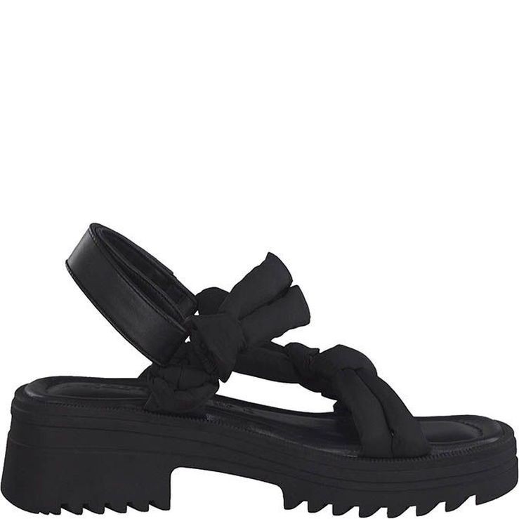 TAMARIS Basutės moterims, Juoda, SANDALS 2