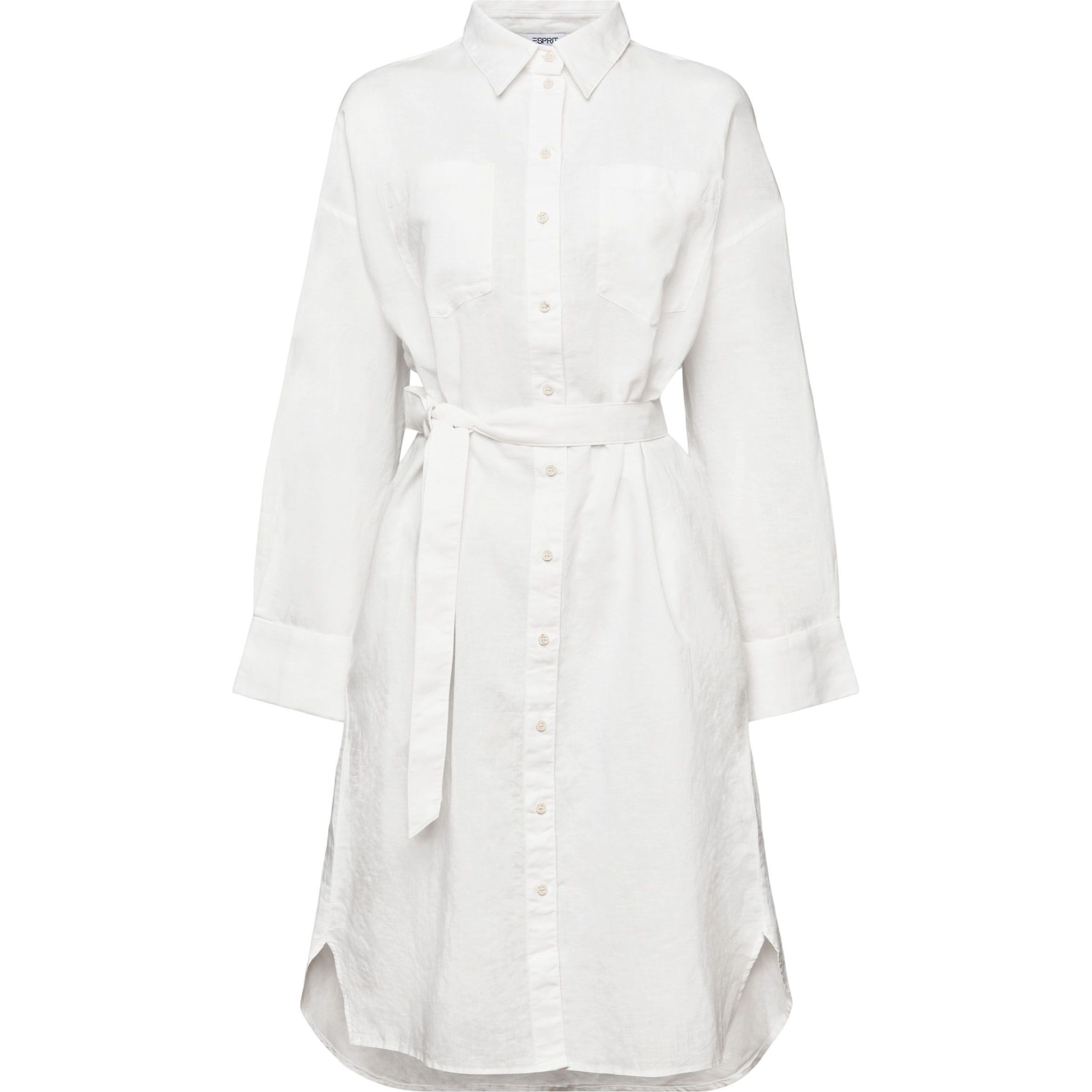 ESPRIT Midi suknelė moterims, Balta, linen dress 1