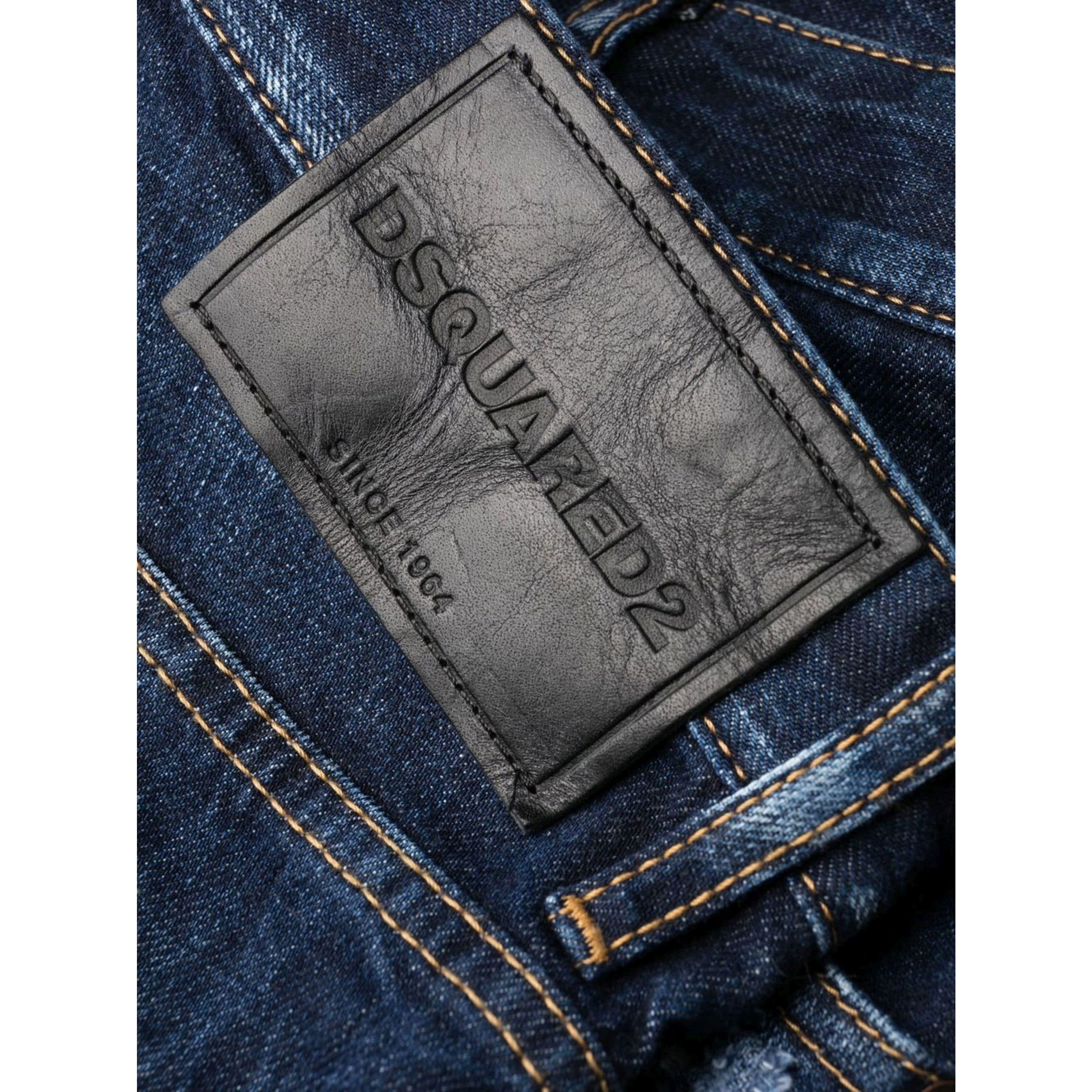 DSQUARED2 Aptempti džinsai vyrams, Mėlyna, Pants 5 pockets 3