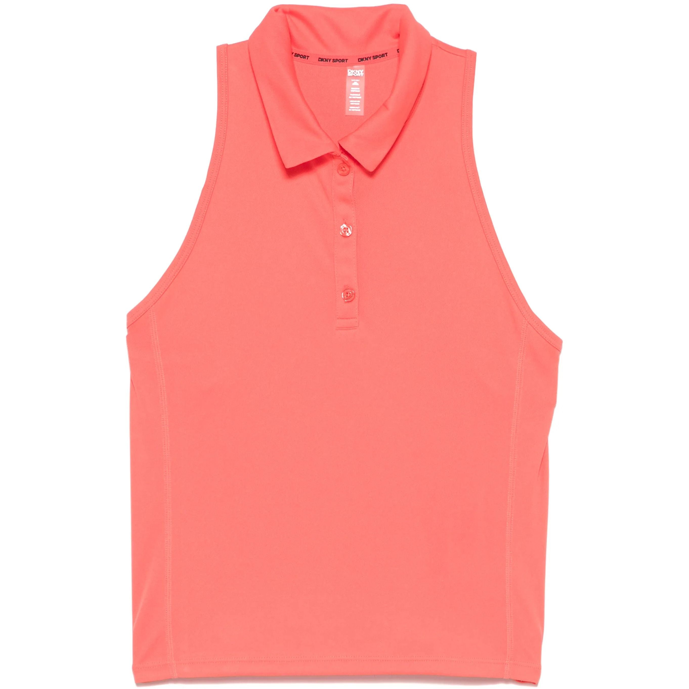 DKNY Marškiniai be rankovių moterims, Rožinė, Racerback polo tank 1
