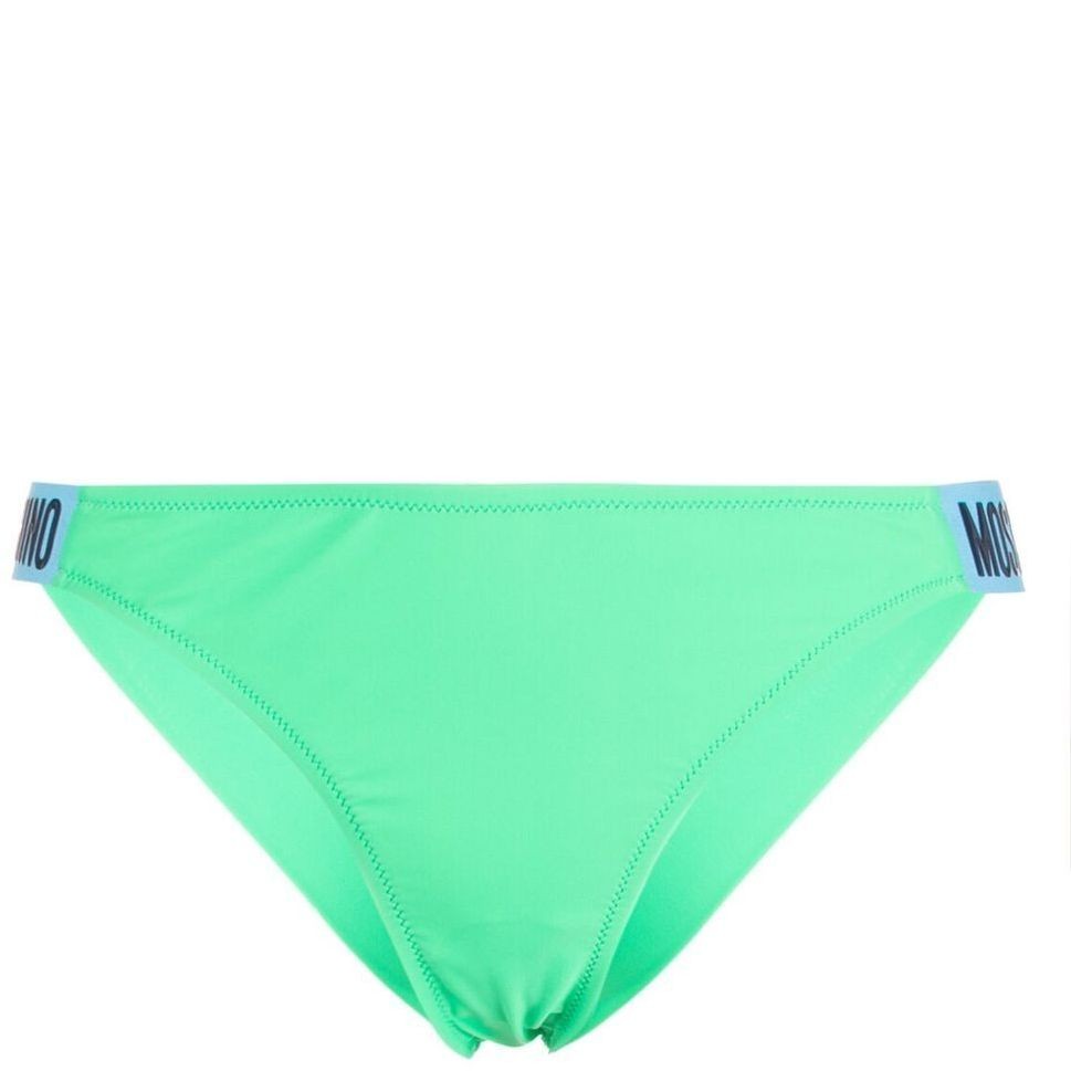 MOSCHINO UNDERWEAR Apatinė kostiumėlio dalis moterims, Žalia, Bikini Bottom 1