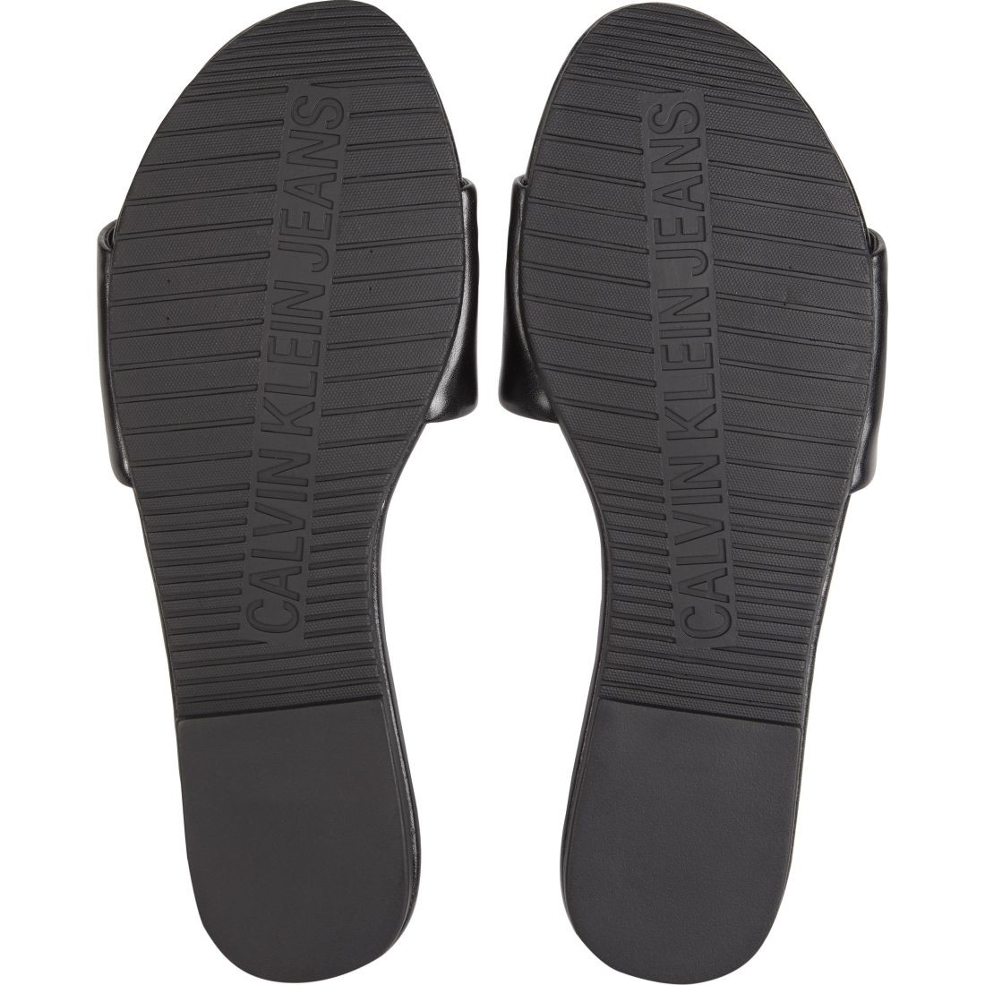 CALVIN KLEIN JEANS Šlepetės moterims, Juoda, Flat sandal slide 5