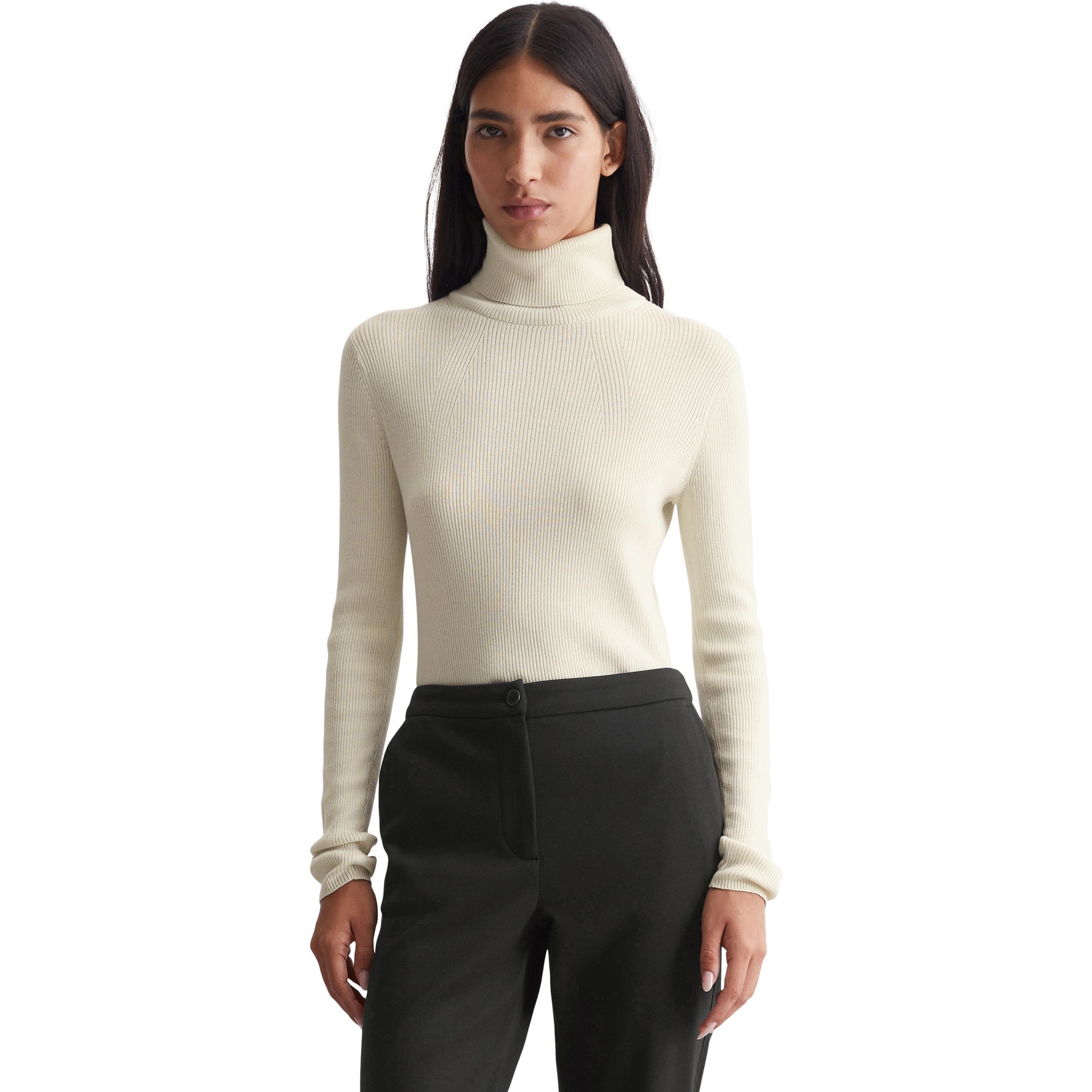 MARC O'POLO Palaidinės aukštinta apykakle moterims, Smėlio, Turtn top 409501460679 2