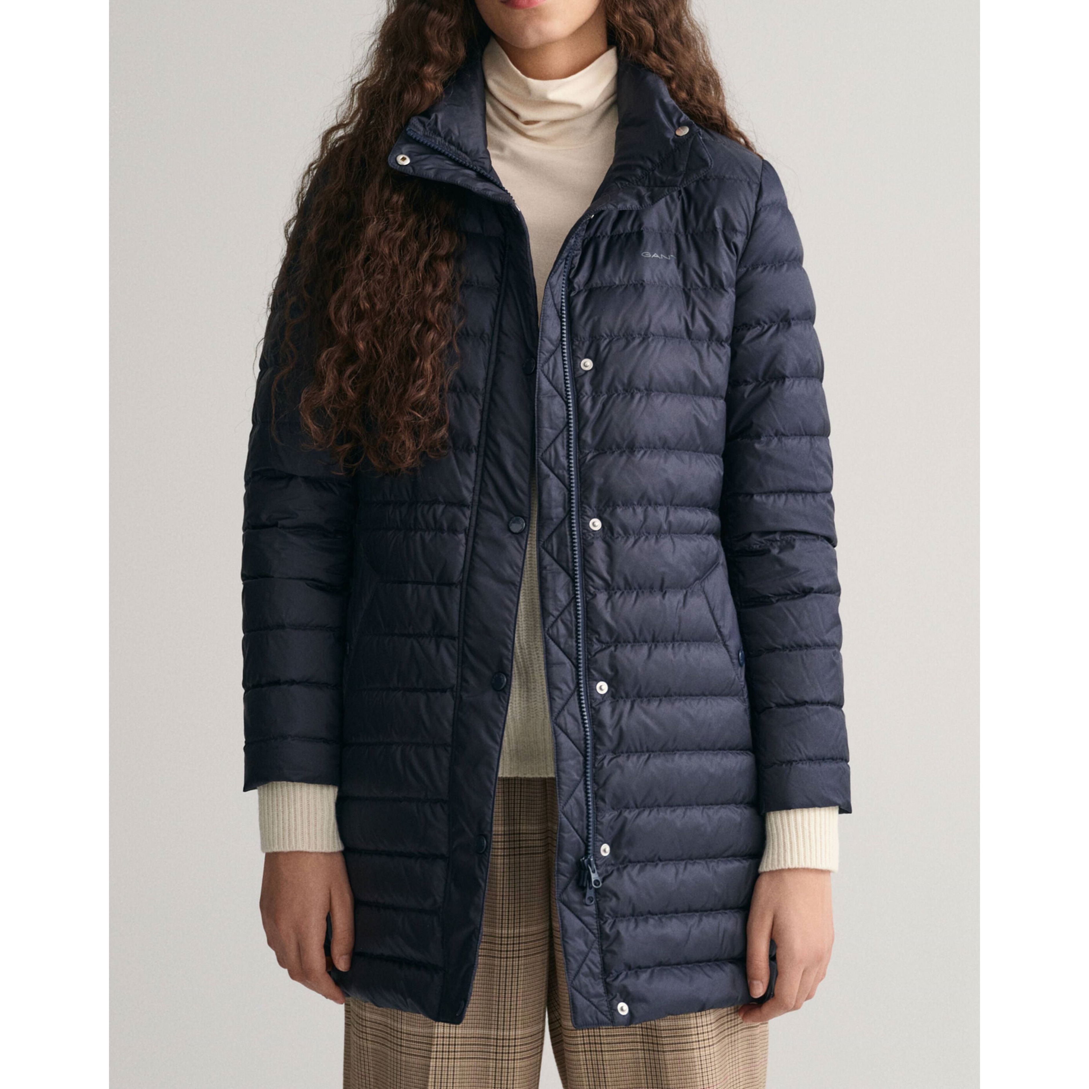 GANT Striukė moterims, Mėlyna, LIGHT DOWN COAT 2