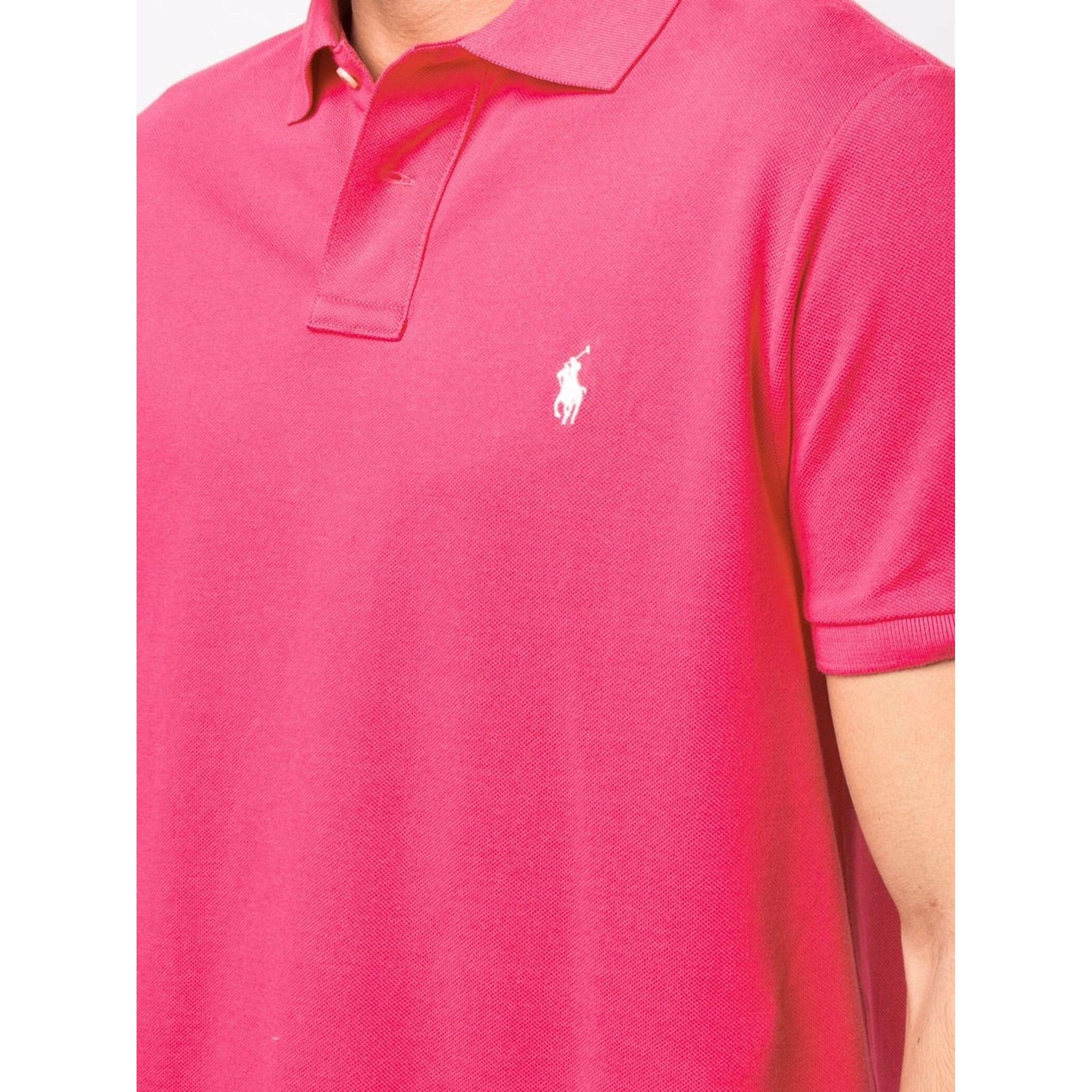 POLO RALPH LAUREN Polo marškiniai trumpos rank. vyrams, Rožinė, Polo shirt 4