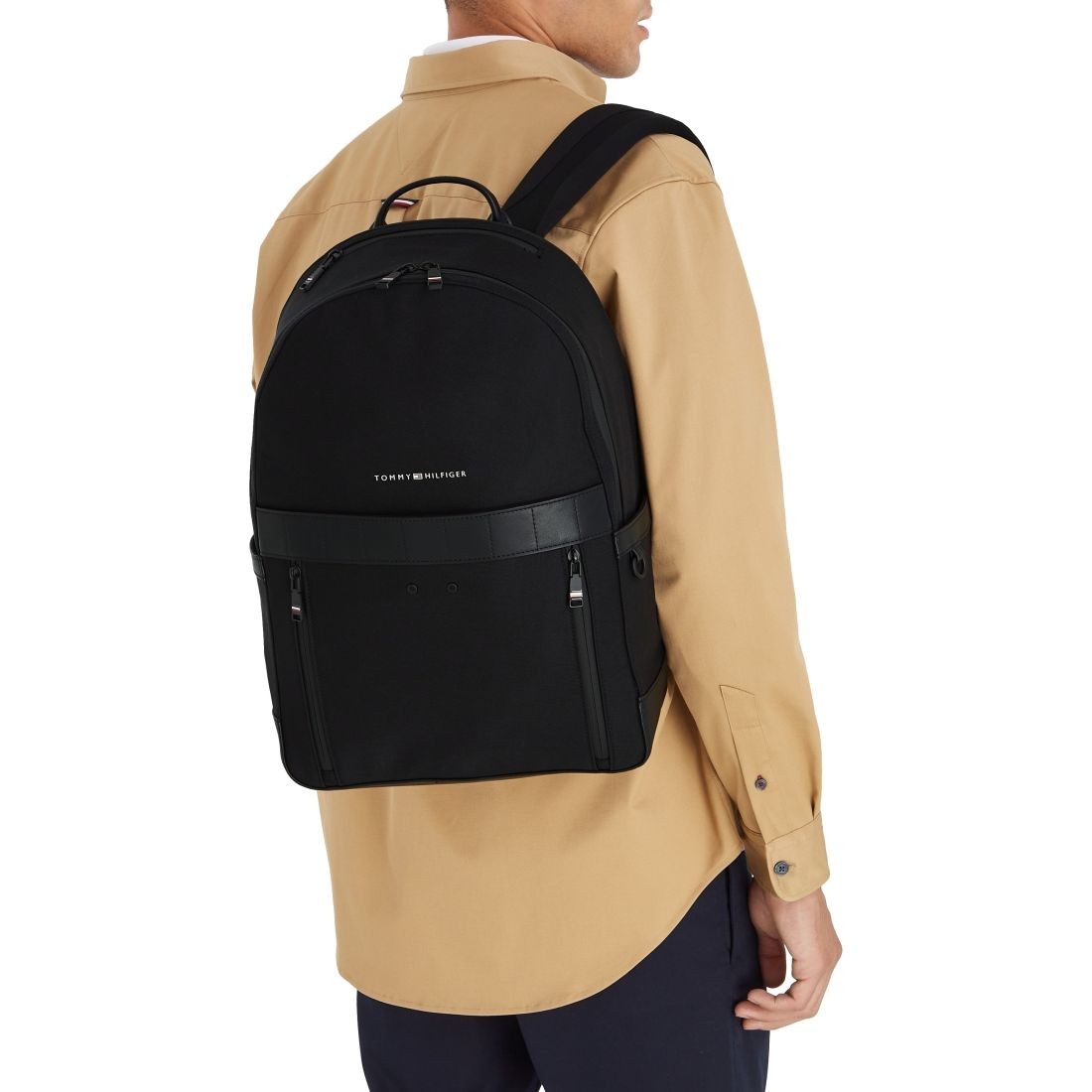TOMMY HILFIGER Kuprinė vyrams, Juoda, Elevated 1985 backpack 3