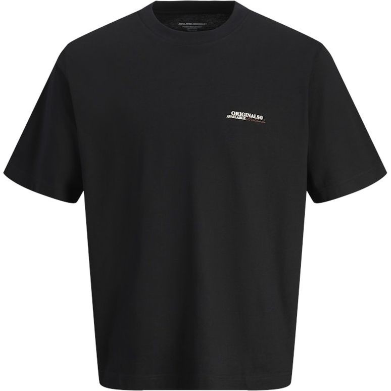 JACK & JONES Marškinėliai vyrams, Juoda, Islington type tee 1