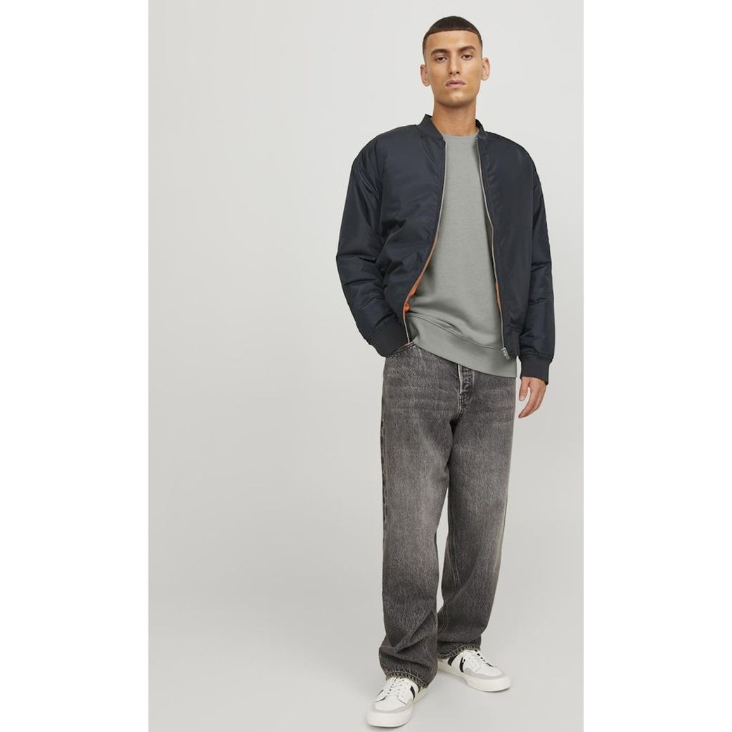 JACK & JONES Megztinis vyrams, Gray, Star basic sweat 4