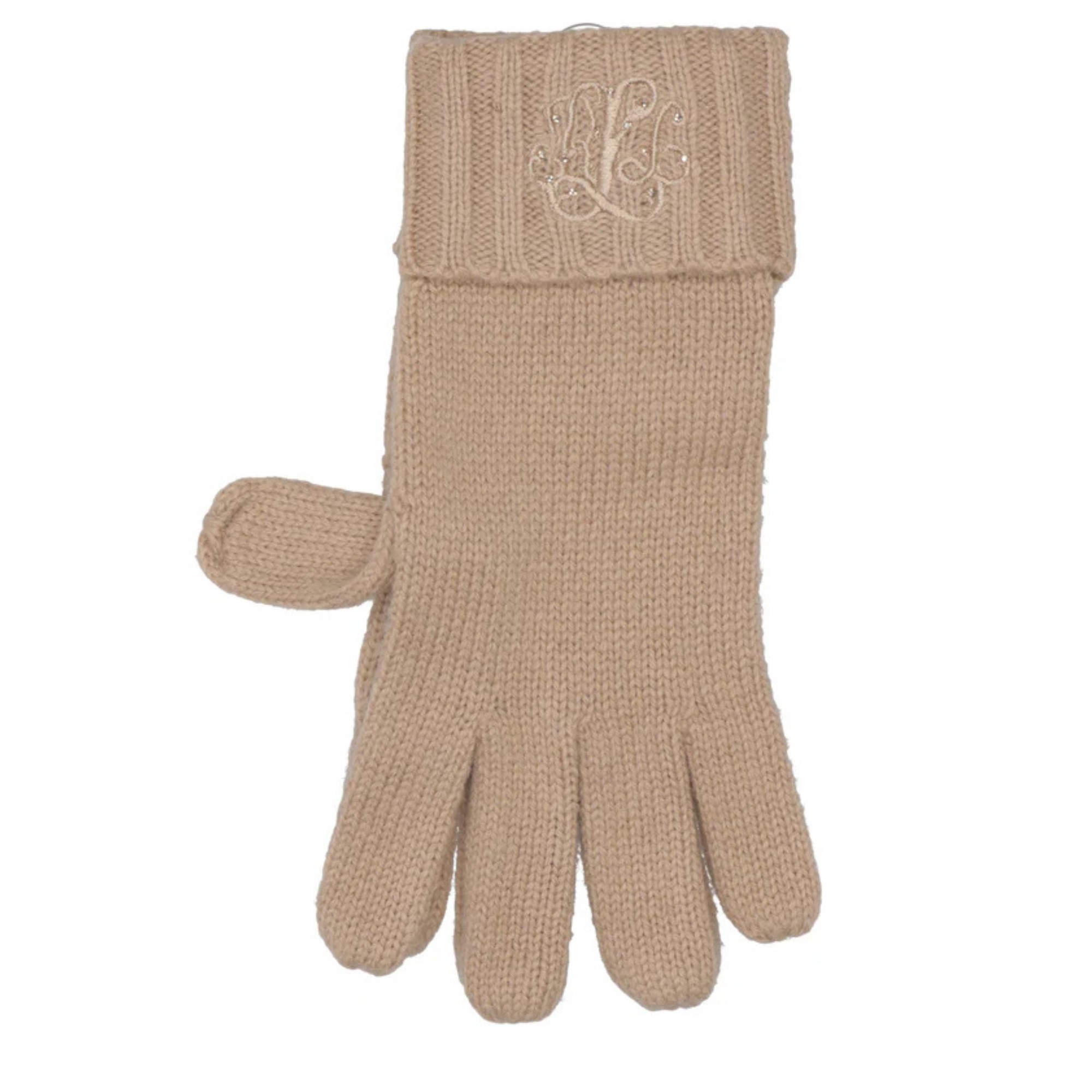 LAUREN RALPH LAUREN Pirštuotos pirštinės moterims, Ruda, Glove 1