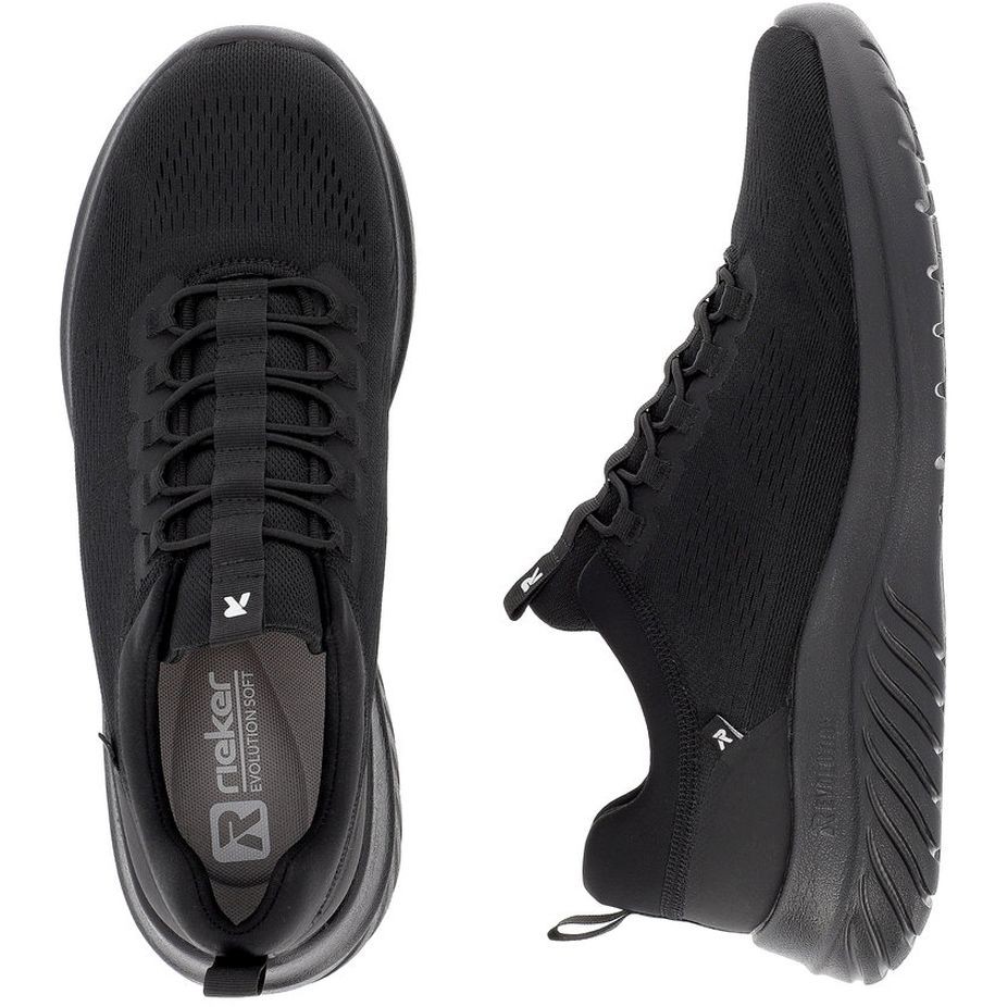 RIEKER Laisvalaikio bateliai vyrams, Juoda, LEISURE 11