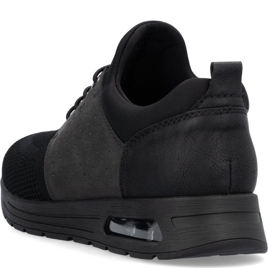 RIEKER Laisvalaikio bateliai vyrams, Juoda, Men's shoes 4
