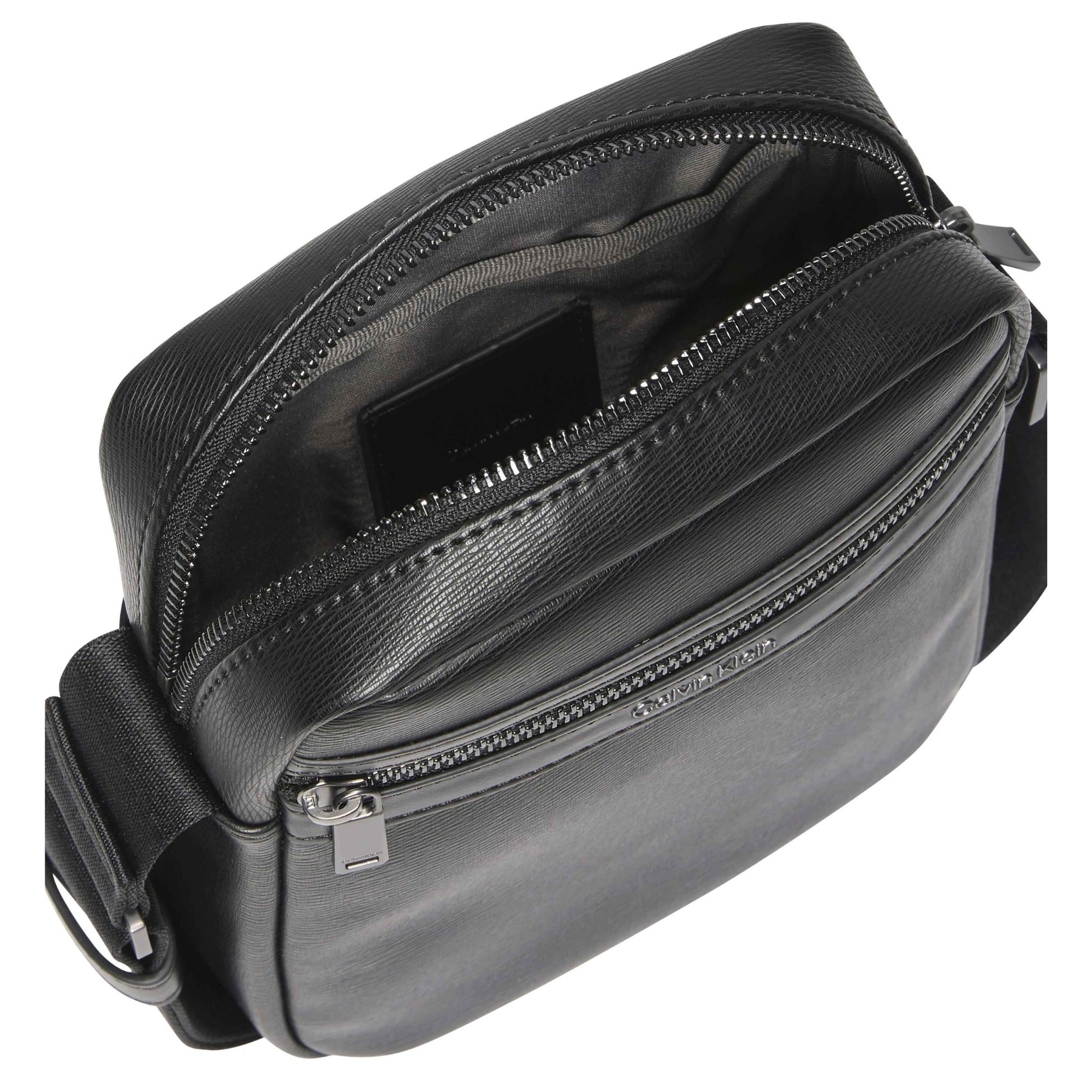 CALVIN KLEIN Rankinė per petį vyrams, Juoda, zip reporter 3