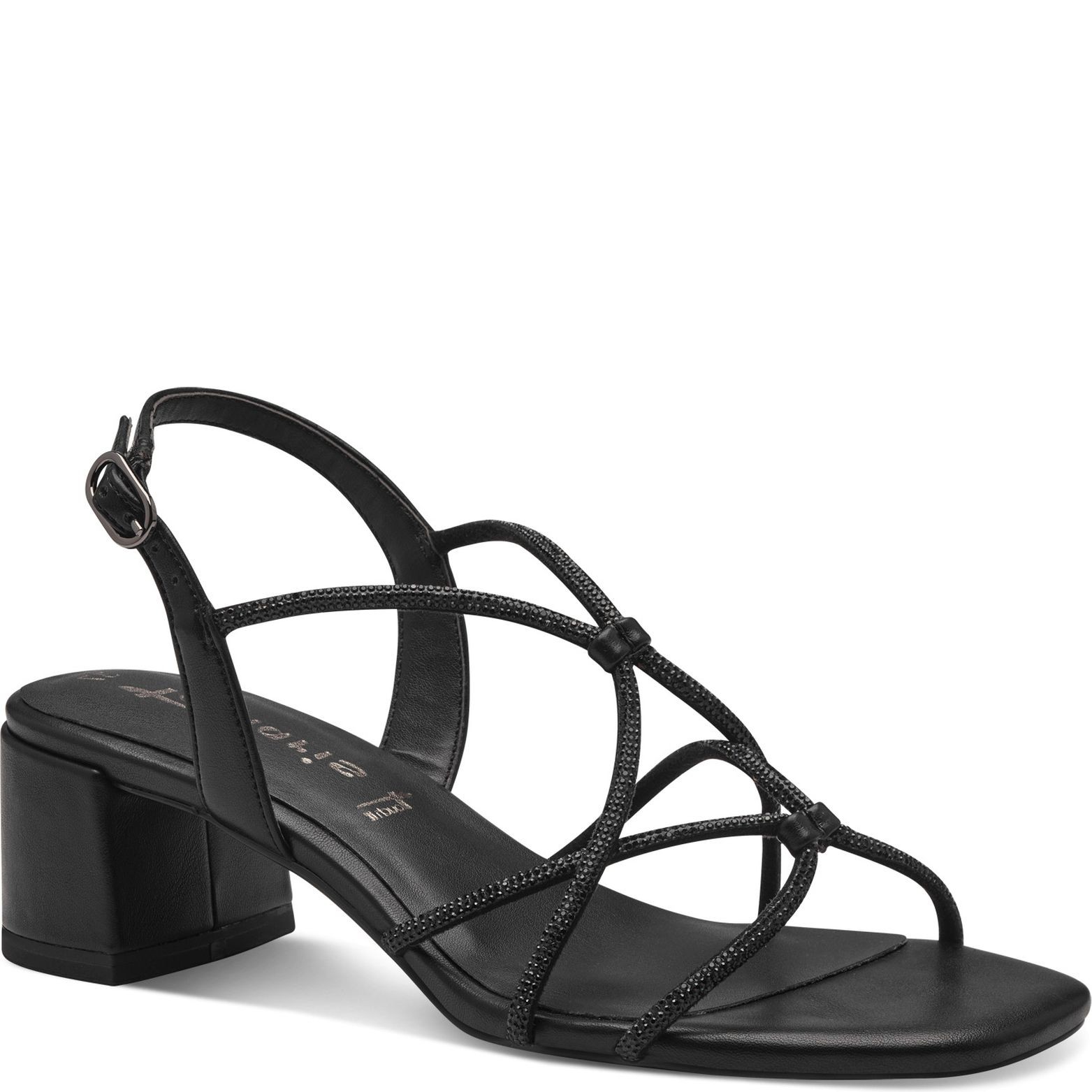 TAMARIS Basutės moterims, Juoda, Sandal heel 1