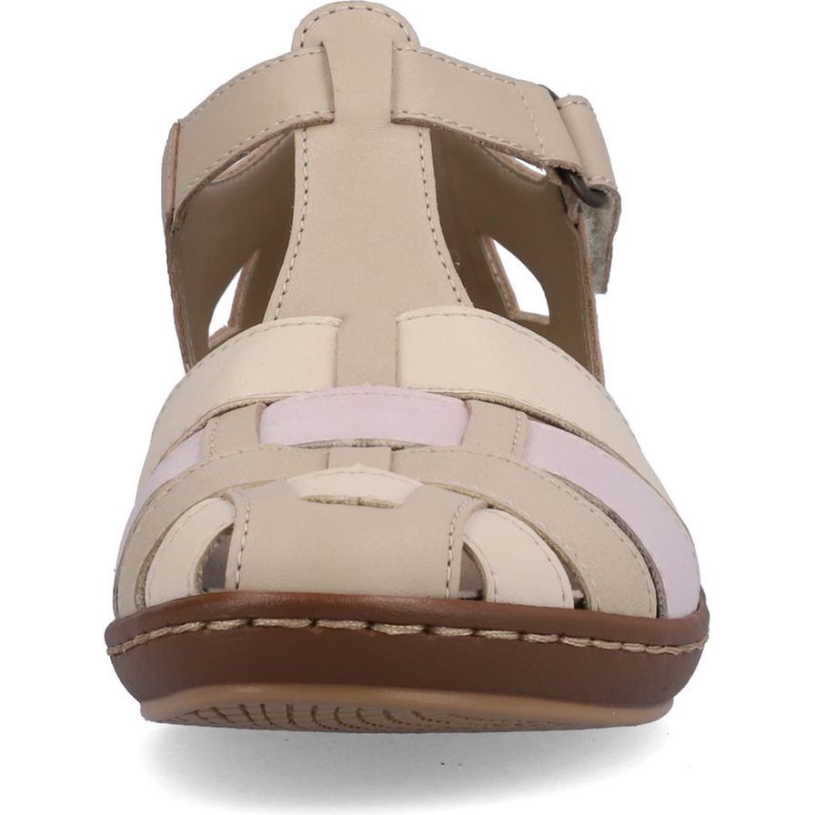 RIEKER Basutės moterims, Smėlio, Sandals 6
