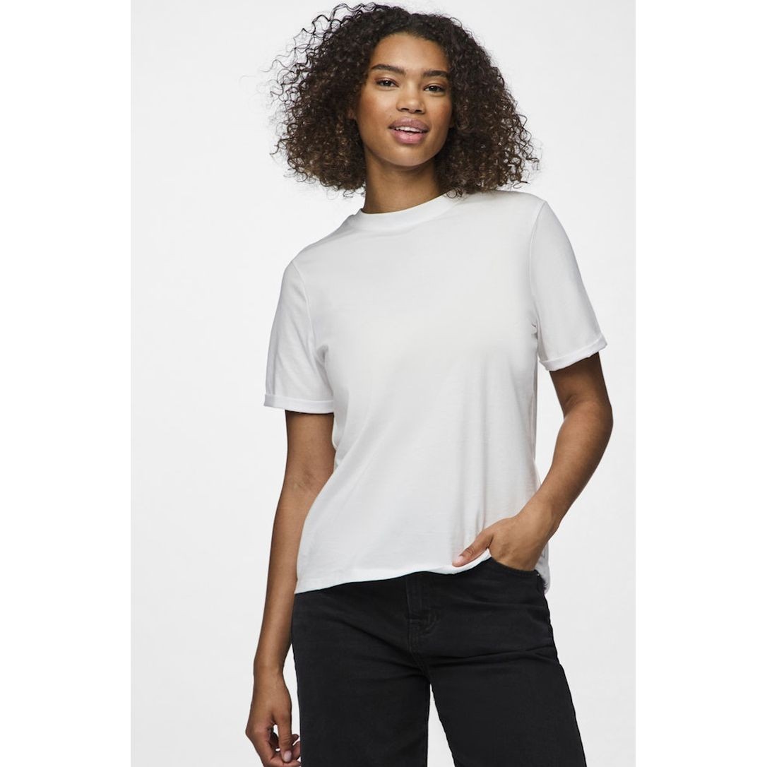 PIECES Marškinėliai moterims, Balta, Pcria t-shirts 3