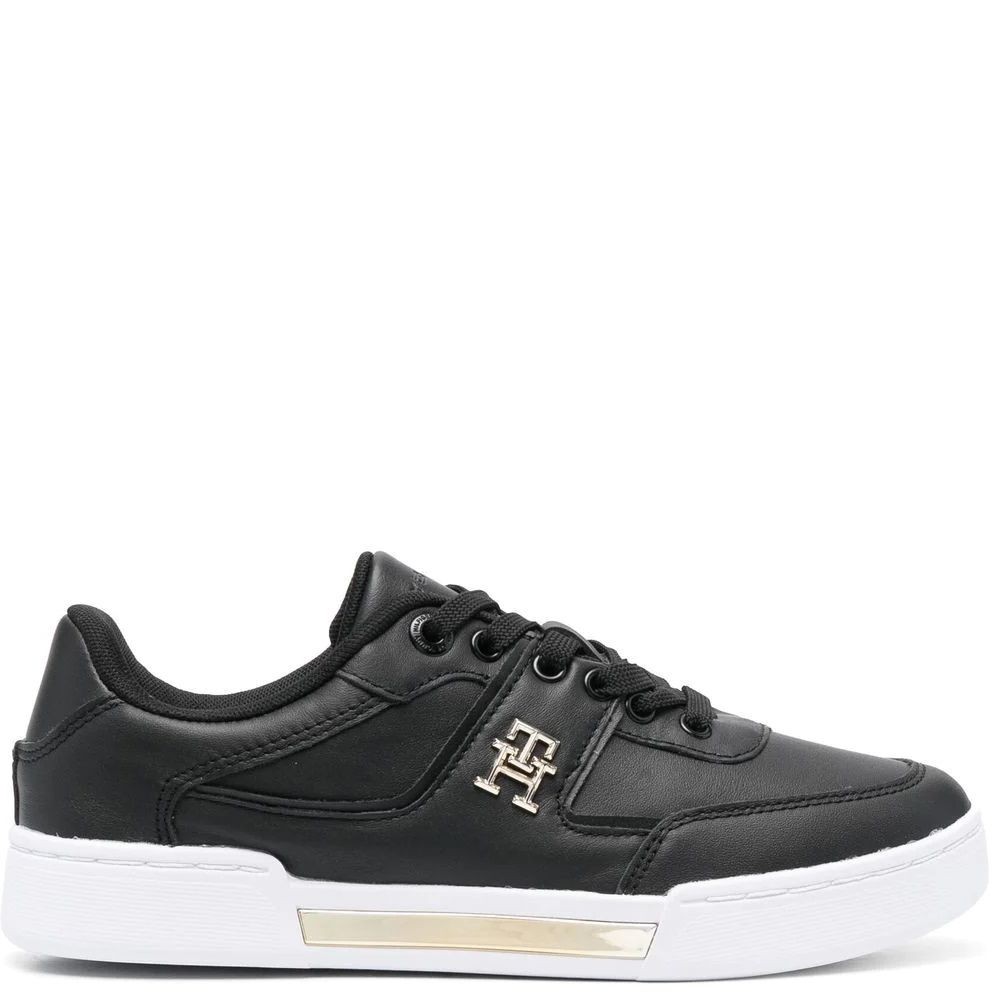 TOMMY HILFIGER Sportiniai bateliai moterims, Juoda, TH PREP COURT SNEAKER 2