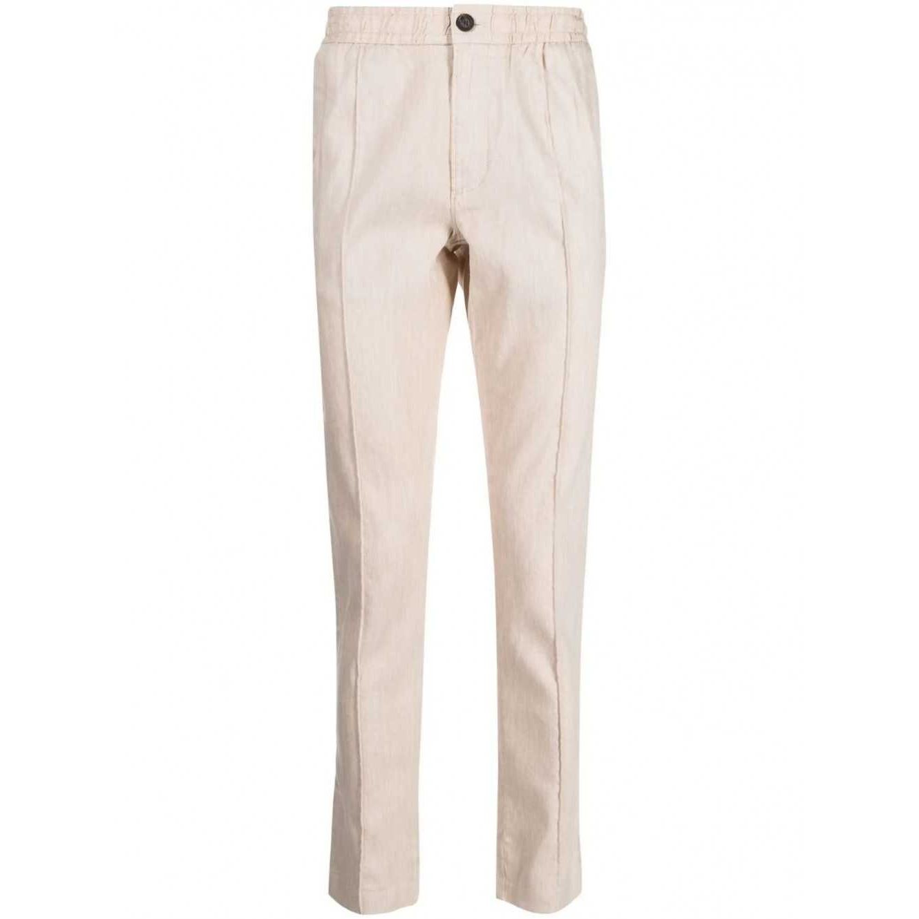 MICHAEL KORS Laisvalaikio kelnės vyrams, Žalia, Linen pintuck pant 1