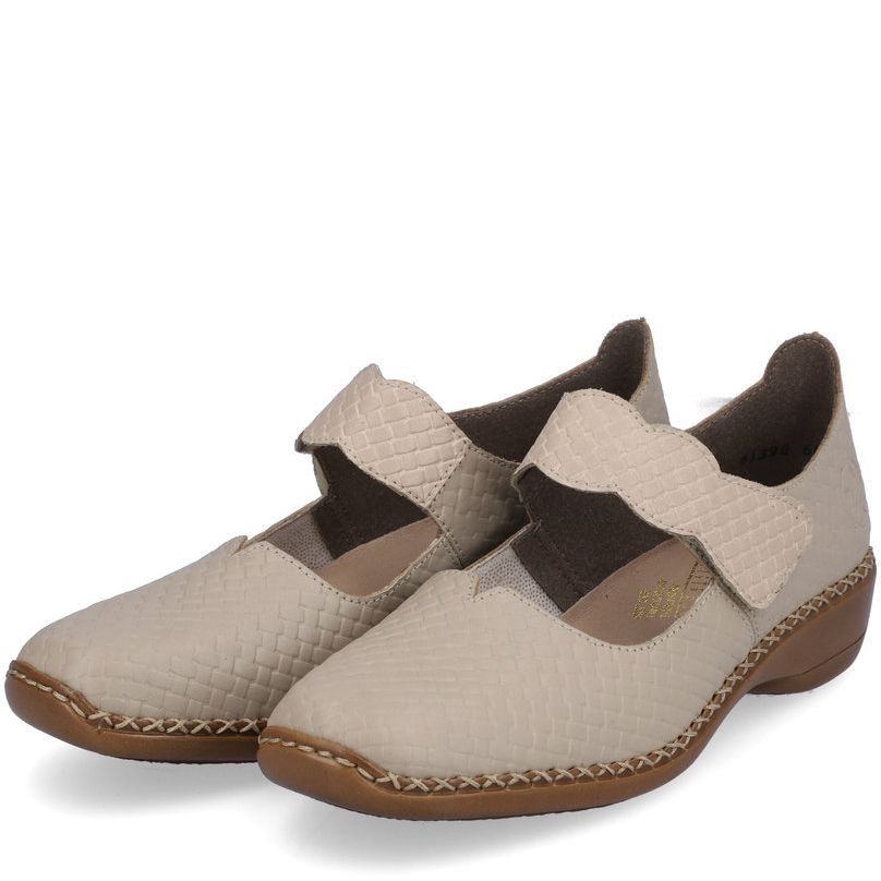 RIEKER Bateliai - moterims, Smėlio, SANDALS 5