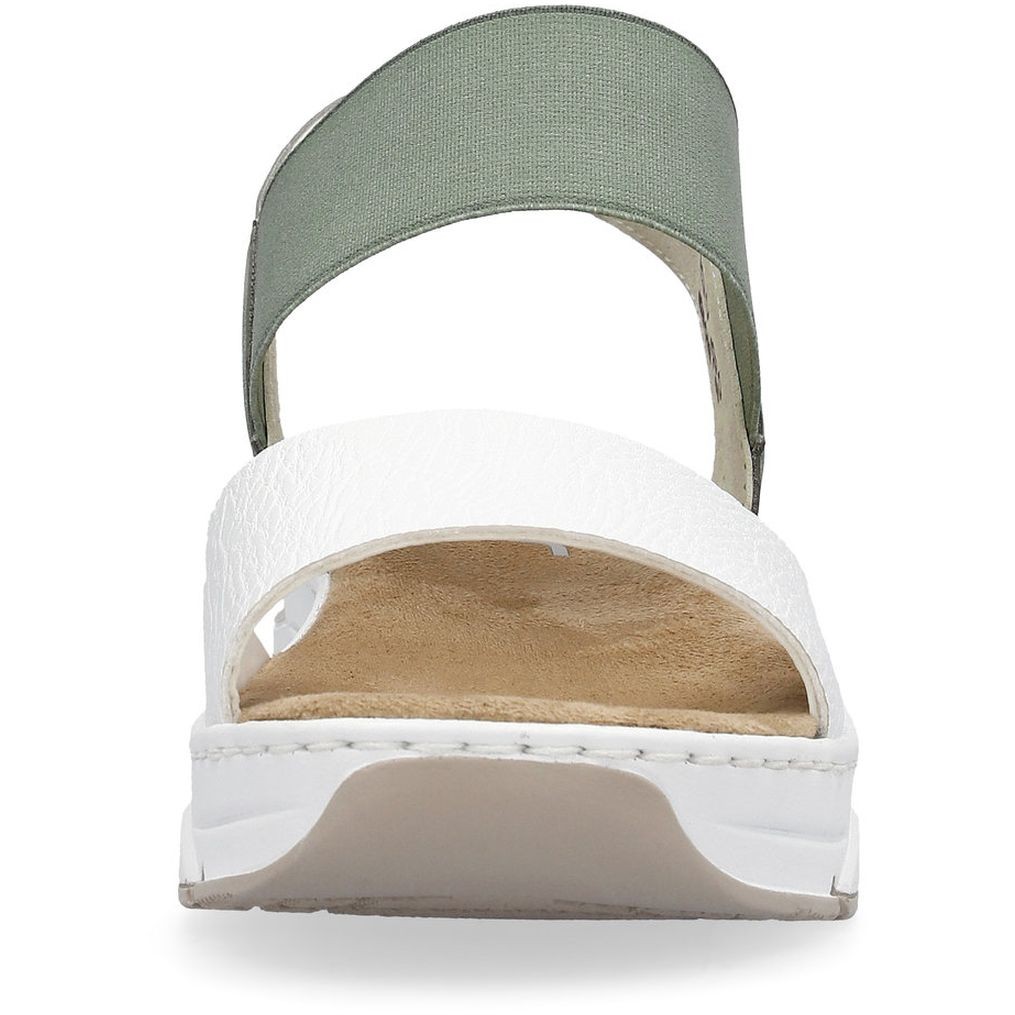 RIEKER Basutės moterims, Balta, SANDALS 8