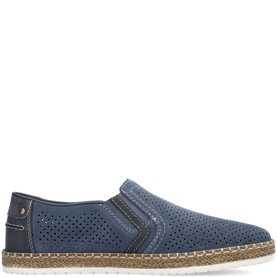 RIEKER Laisvalaikio bateliai vyrams, Mėlyna, LEISURE 7