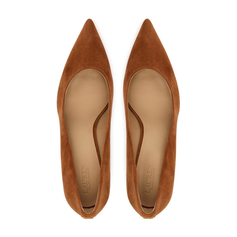 LAUREN RALPH LAUREN Aukštakulniai moterims, Ruda, Lanette pumps closed toe 5