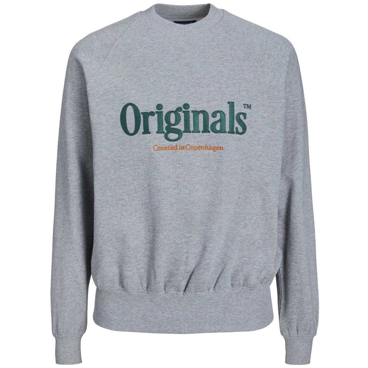 JACK & JONES Megztinis vyrams, Pilka, JORHARLOW EMB SWEAT 1