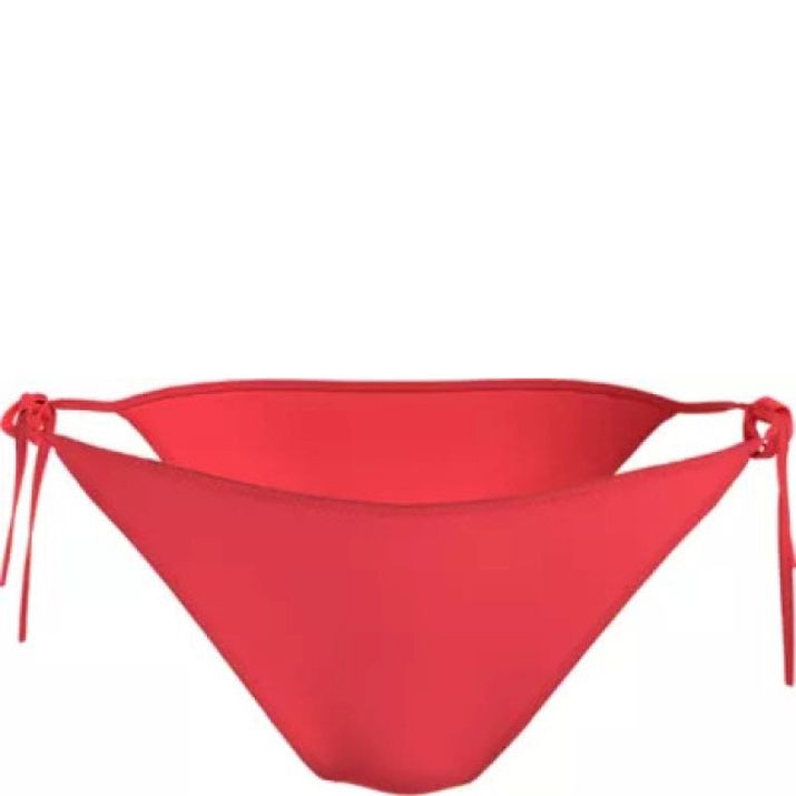 CALVIN KLEIN UW Apatinė kostiumėlio dalis moterims, Raudona, String side tie 1