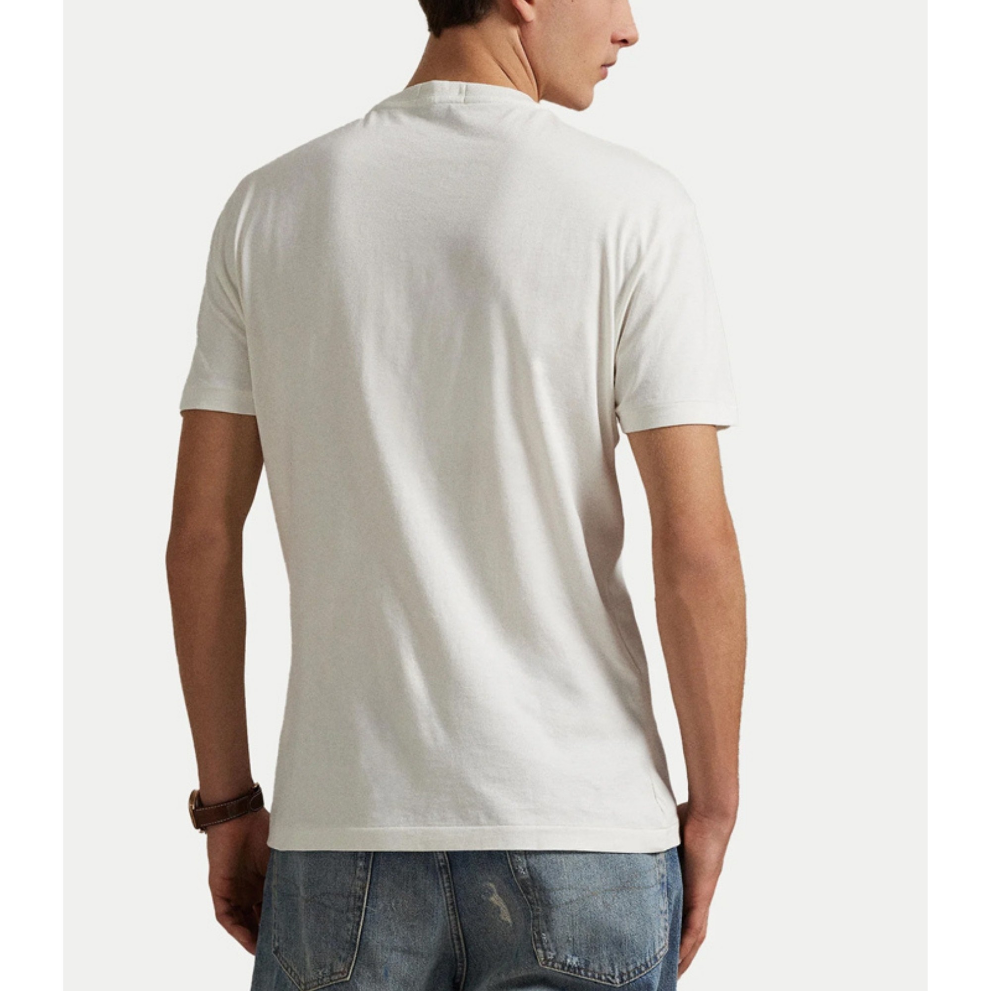 POLO RALPH LAUREN Marškinėliai trump. rankovėmis vyrams, Balta, Short sleeve t shirt 3