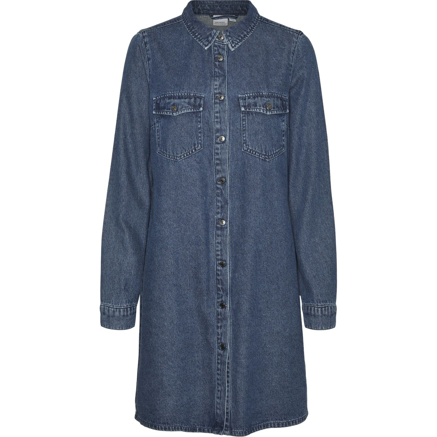 VERO MODA Mini suknelė moterims, Mėlyna, Jennie short denim dress mix 1