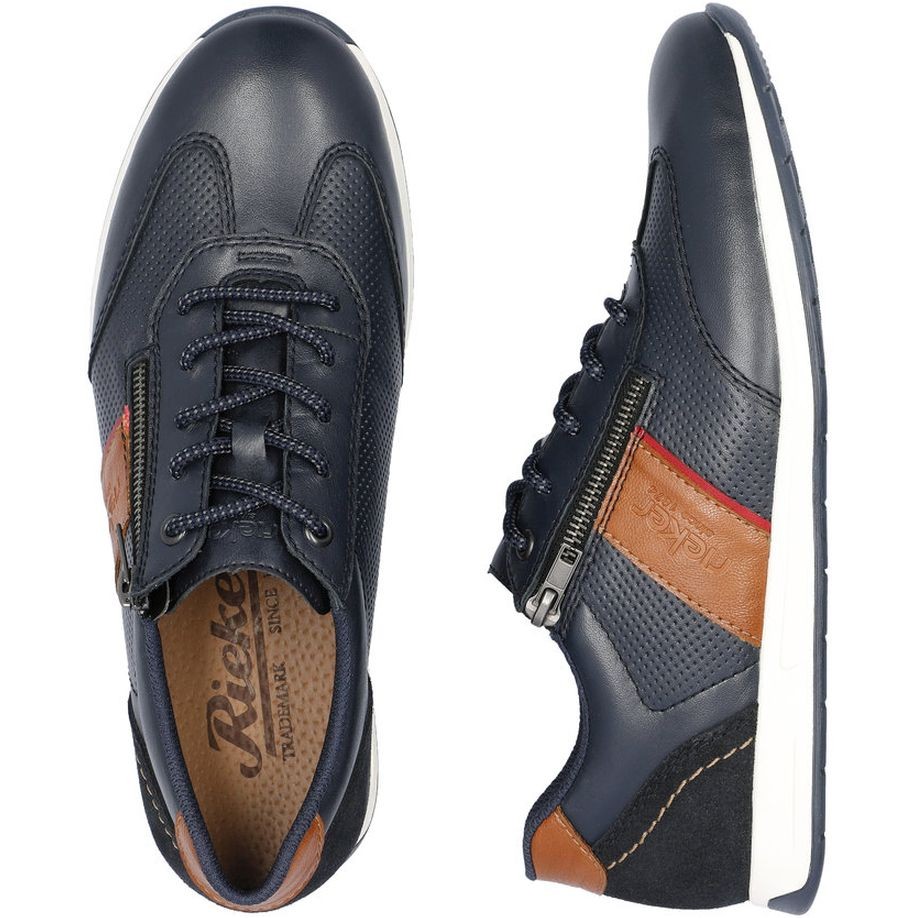 RIEKER Laisvalaikio bateliai vyrams, Mėlyna, LEISURE 11