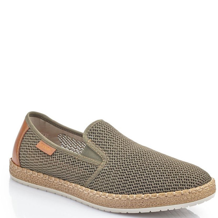 RIEKER Bateliai - vyrams, Žalia, SHOES 1