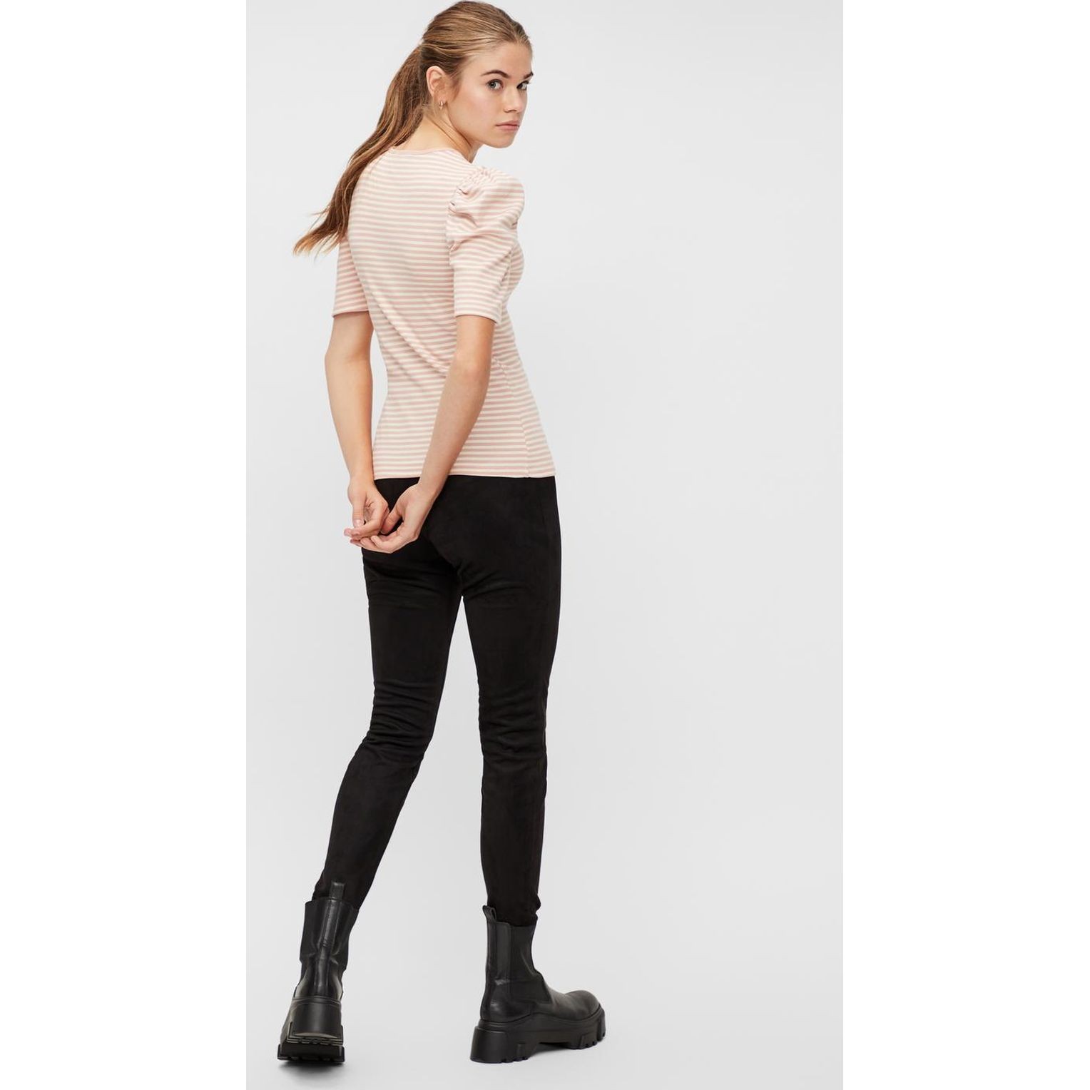 PIECES Kelnės moterims, Juoda, PCSEVAN HW LEGGINGS 4