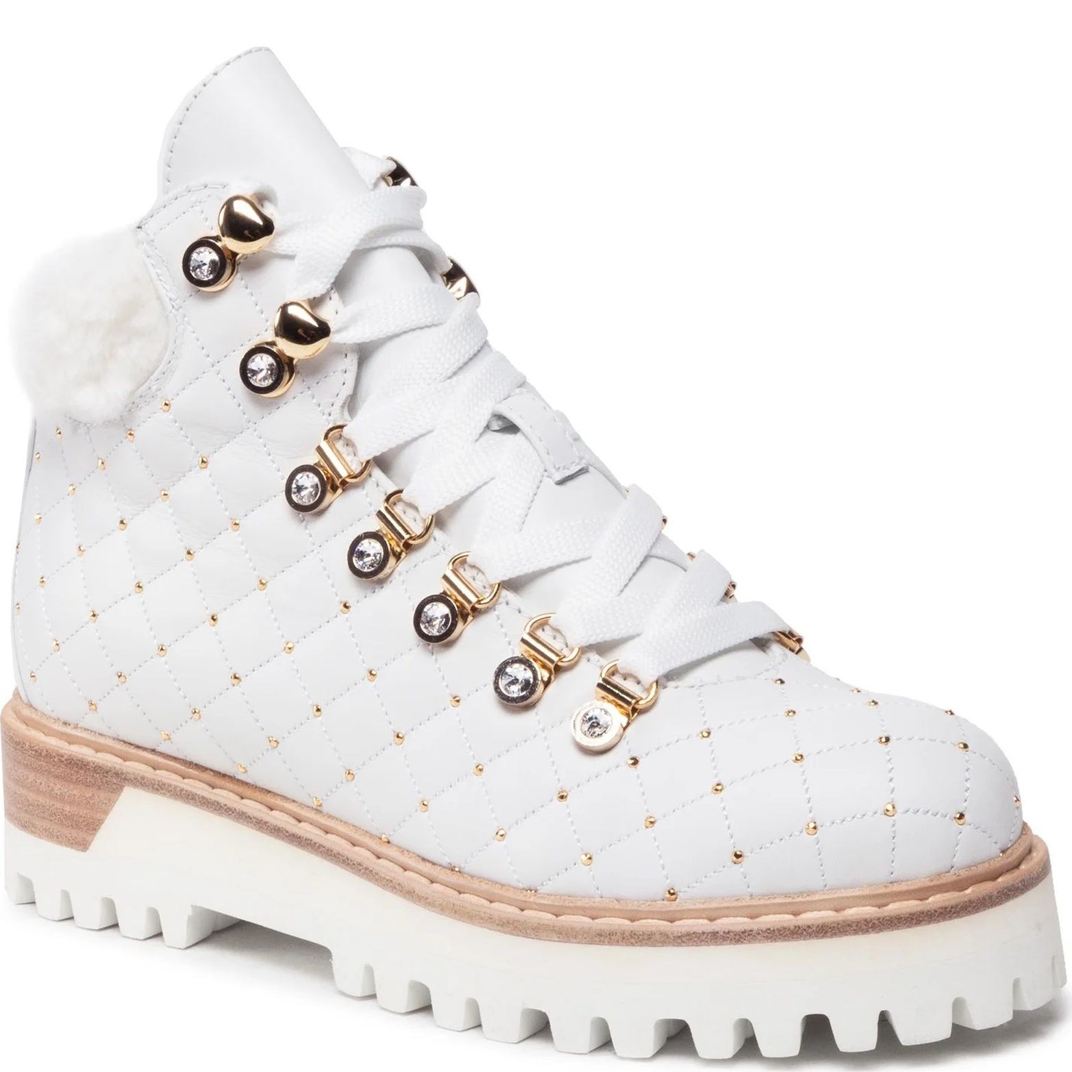 LE SILLA Aulinukai moterims, Balta, St. Moritz fod.montone booties 1