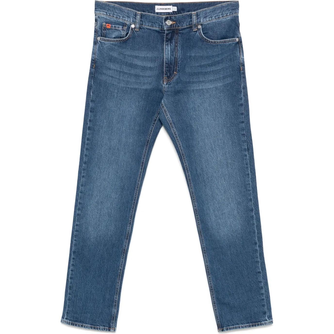 J.LINDEBERG Slim džinsai vyrams, Mėlyna, Jax mid wash slim jeans