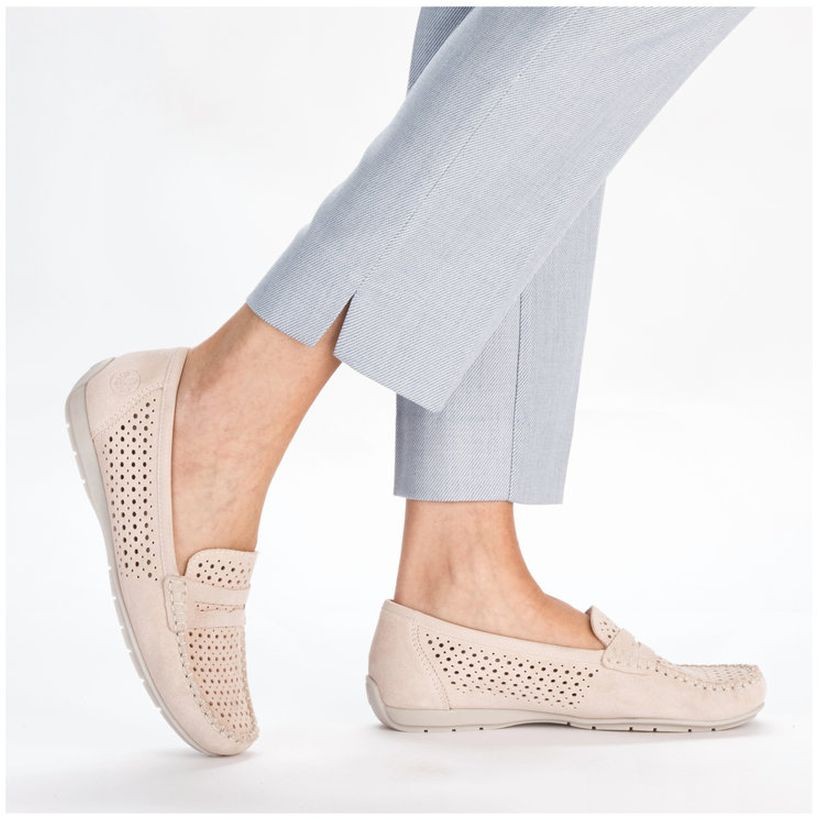 RIEKER Laisvalaikio bateliai moterims, Rožinė, LEISURE 4