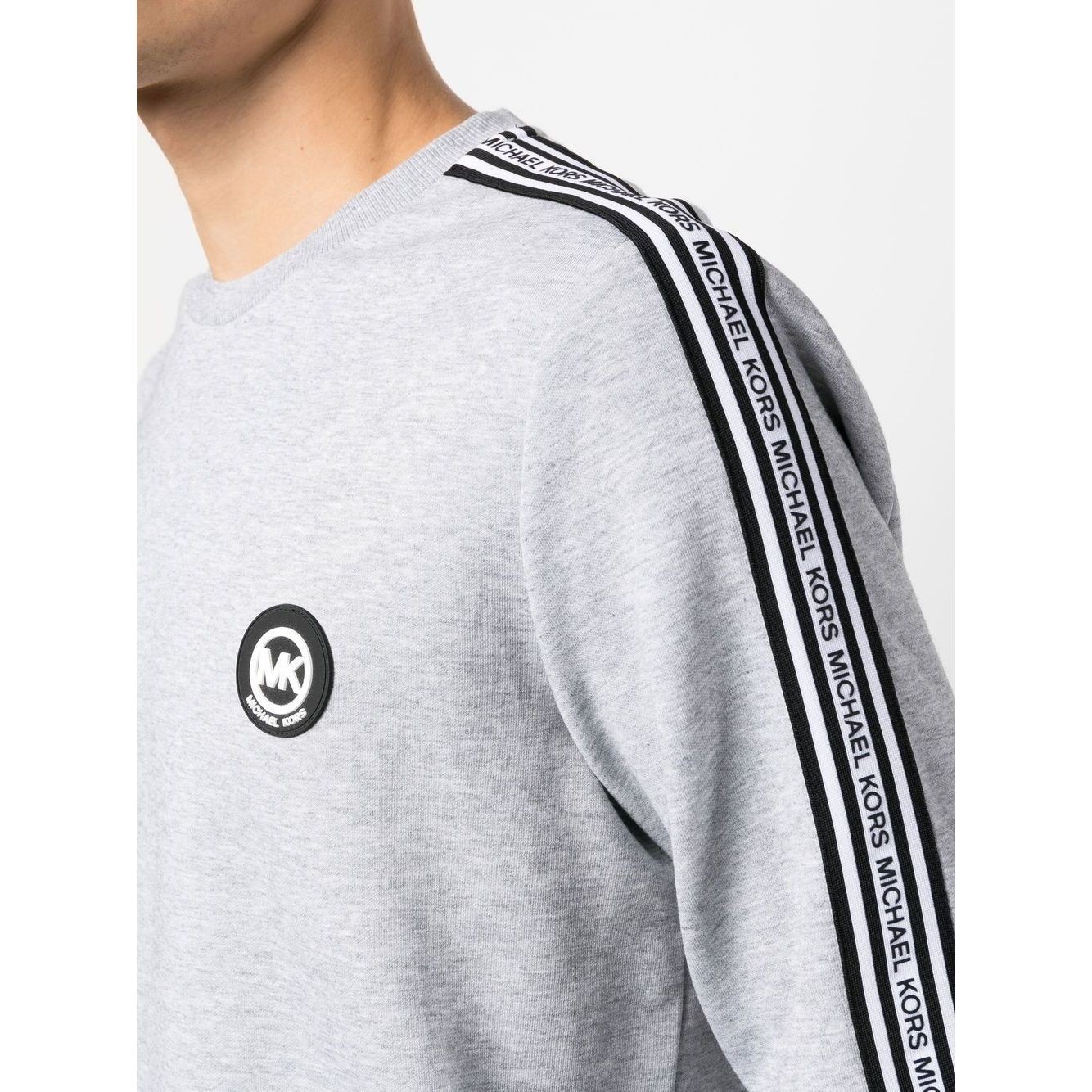 MICHAEL KORS Marškinėliai ilgom. rankovėmis vyrams, Pilka, New evergreenlong sleeve tee 4