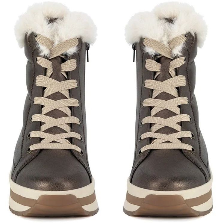 RIEKER EVOLUTION Aulinukai moterims, Sidabrinė, Ladies mid height boots 4