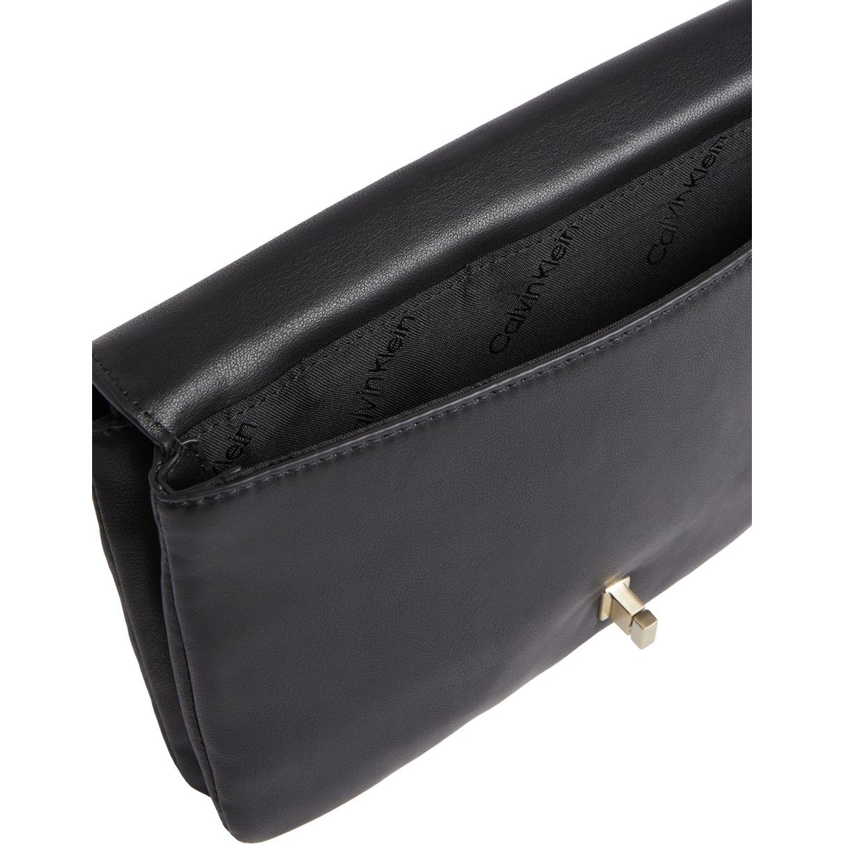 CALVIN KLEIN Rankinė per petį moterims, Juoda, Re-lo double gusett crossbody 3