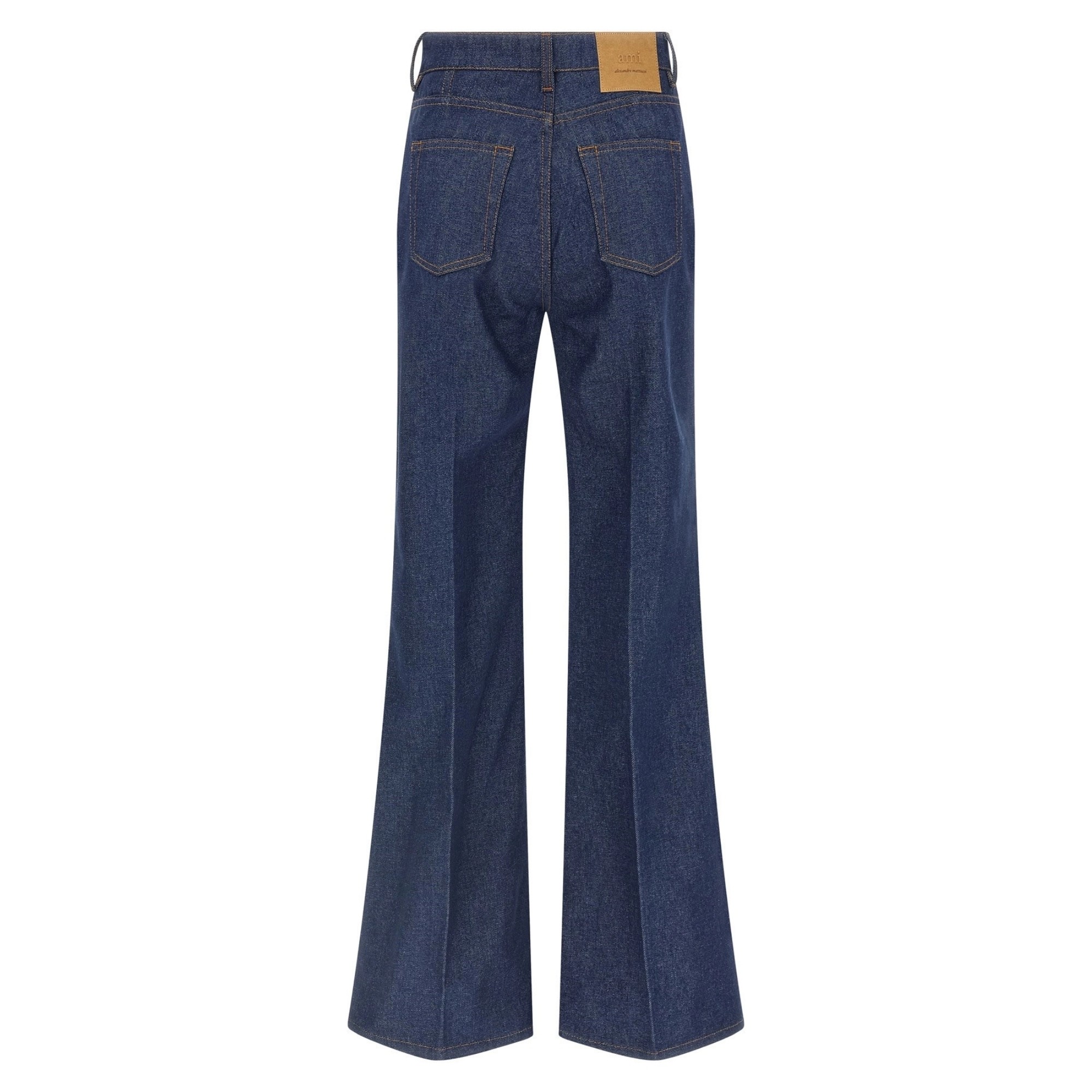 AMI PARIS Platėjantys džinsai moterims, Mėlyna, Flare fit jeans 2