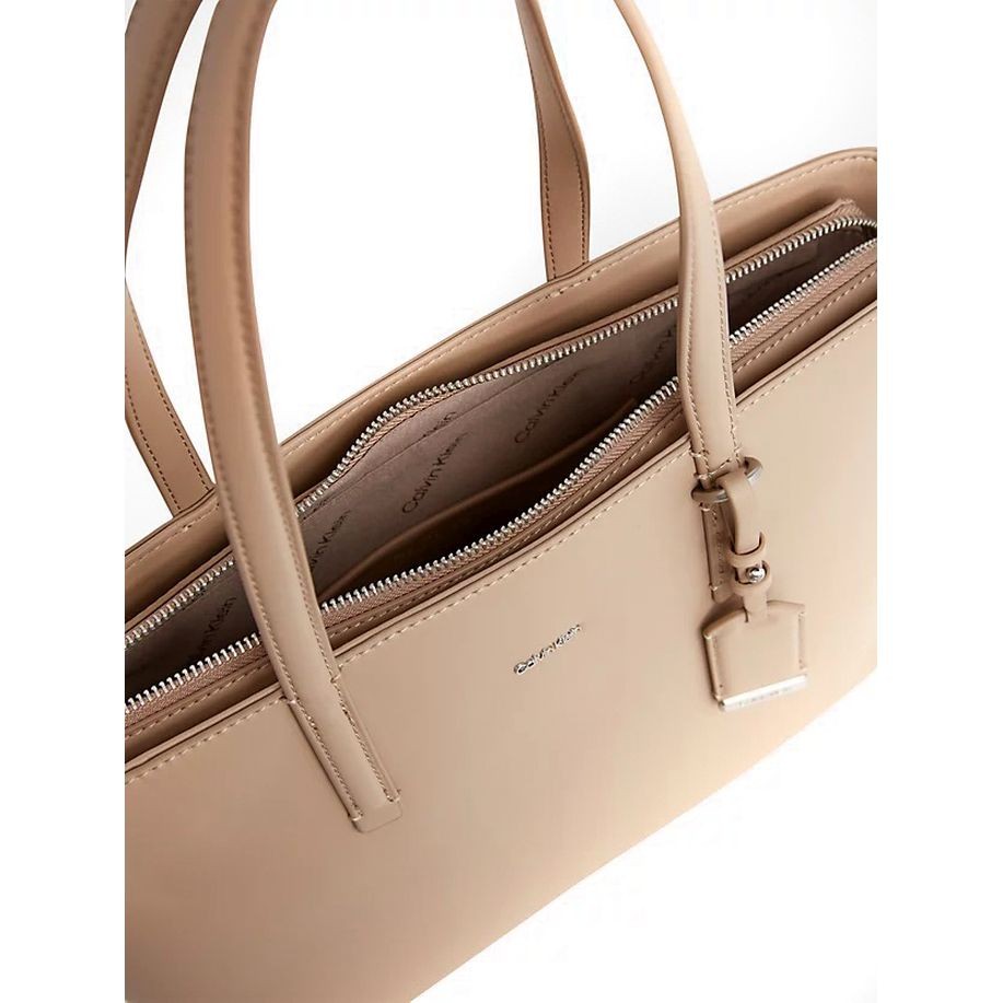 CALVIN KLEIN Pirkinių krepšys moterims, Mėlyna, Must shopper tote bag 3