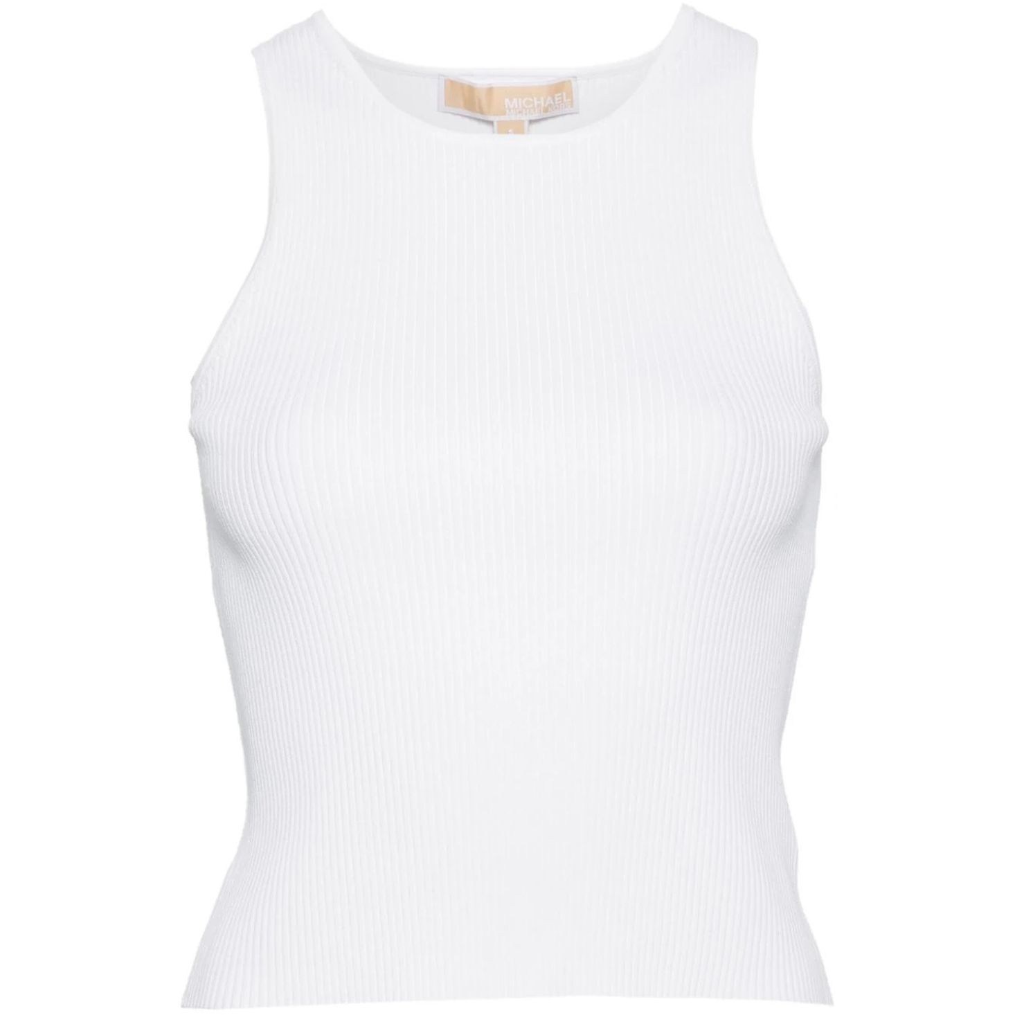 MICHAEL KORS Marškiniai be rankovių moterims, Balta, Eco crop sport tank