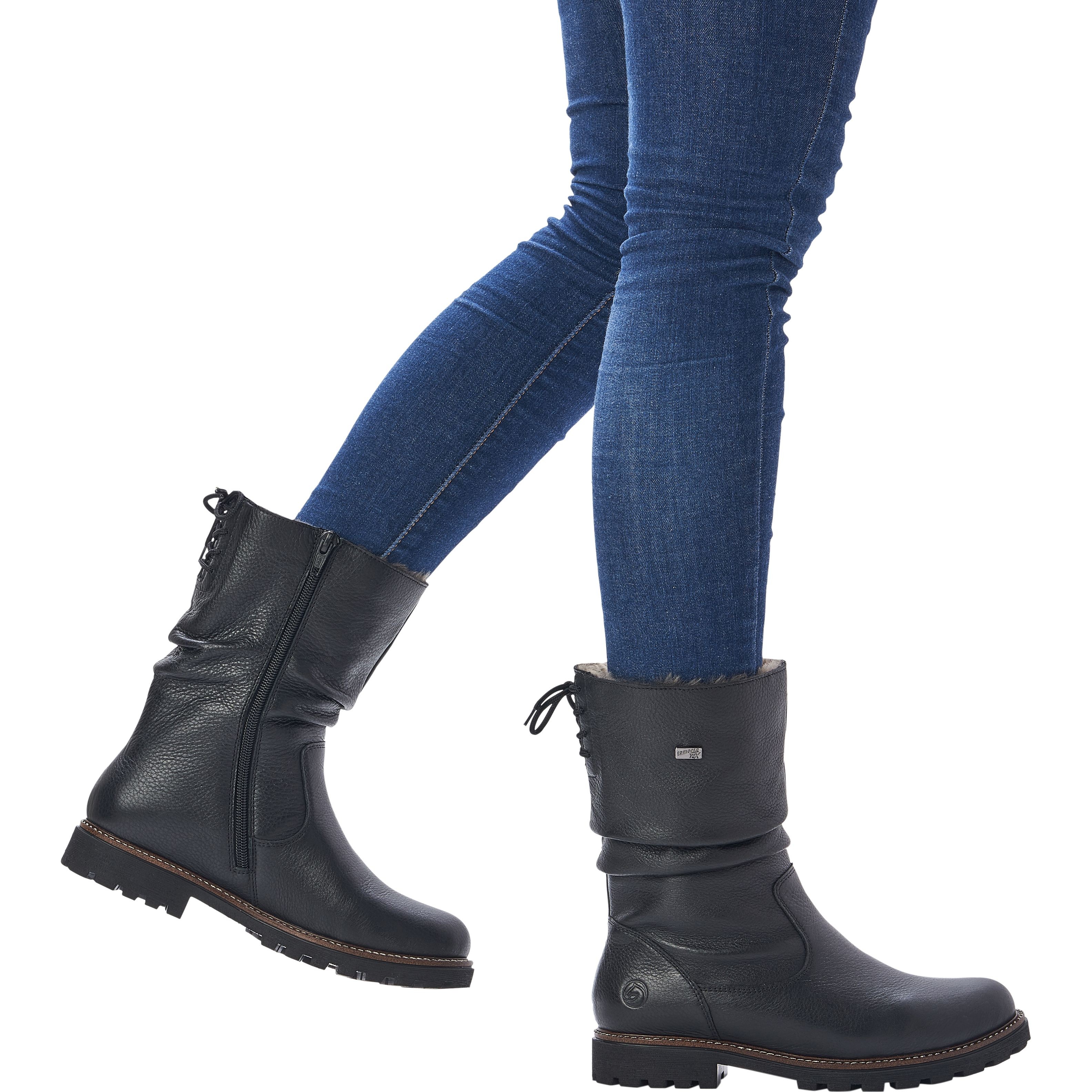 REMONTE Aulinukai moterims, Juoda, BOOTIES 2